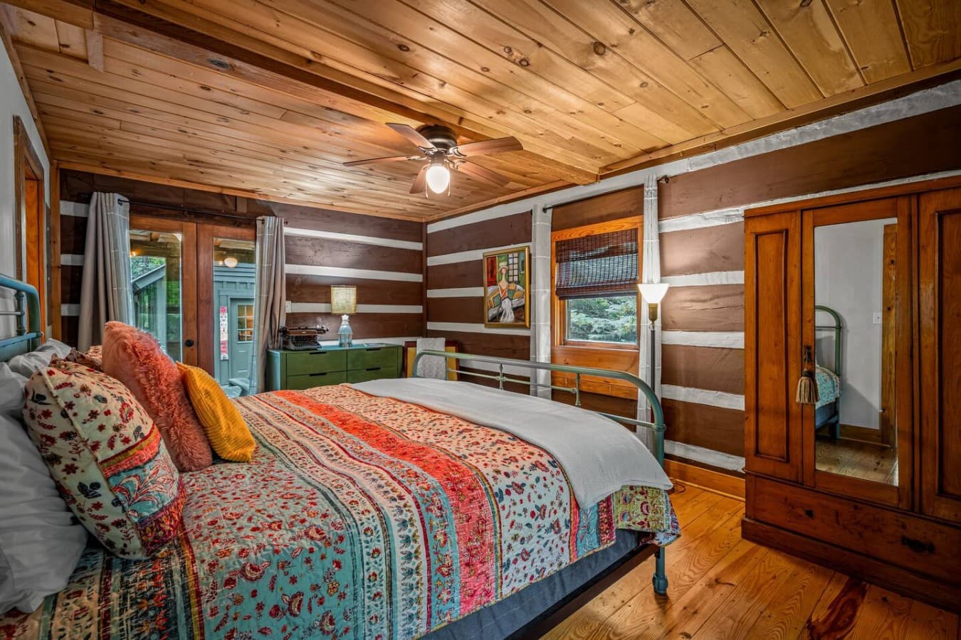 Master bedroom with king bed.