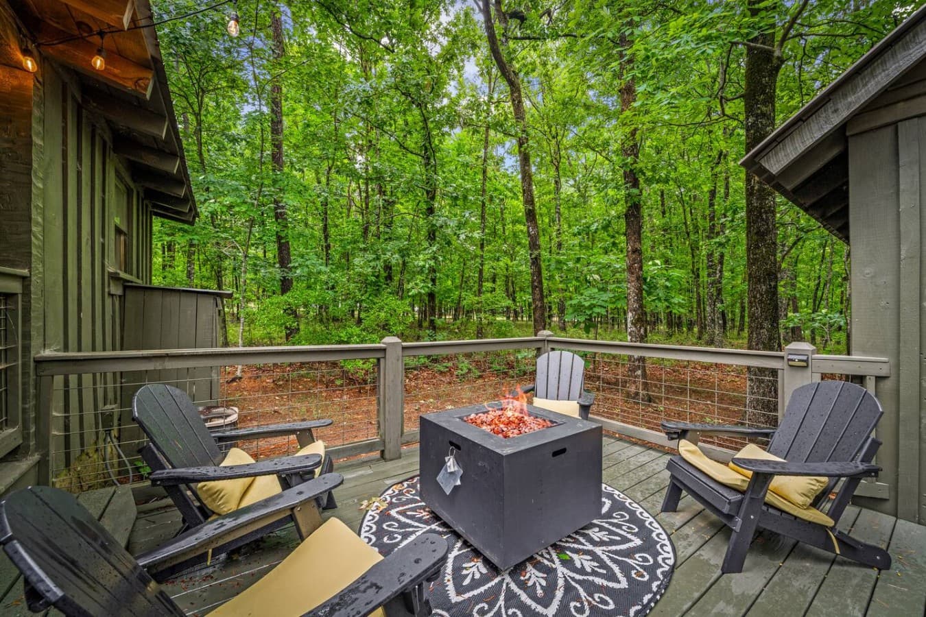 Share stories and create memories by the fire pit.