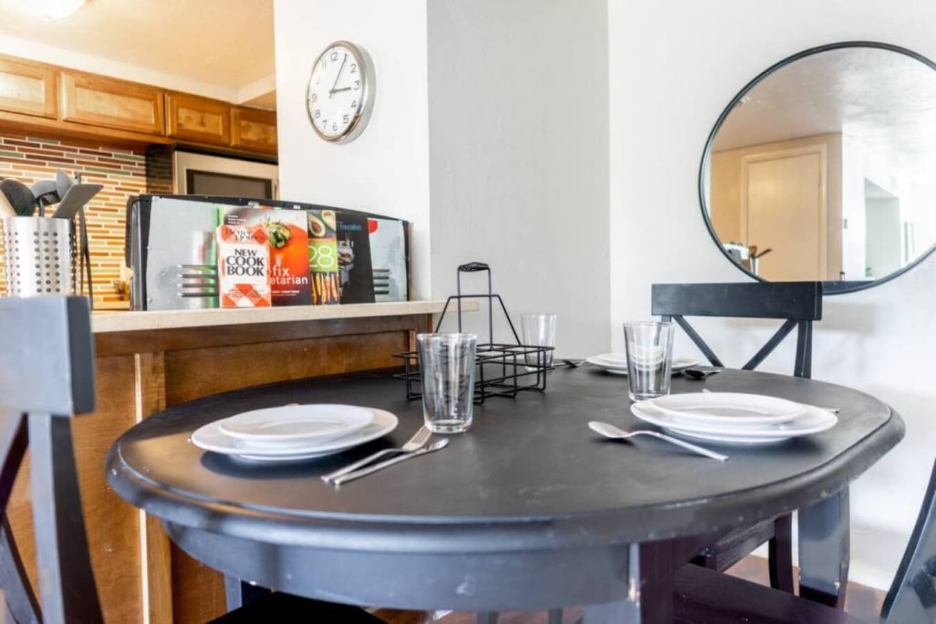 Gather around the table for meals, conversation, or planning the next OKC adventure.