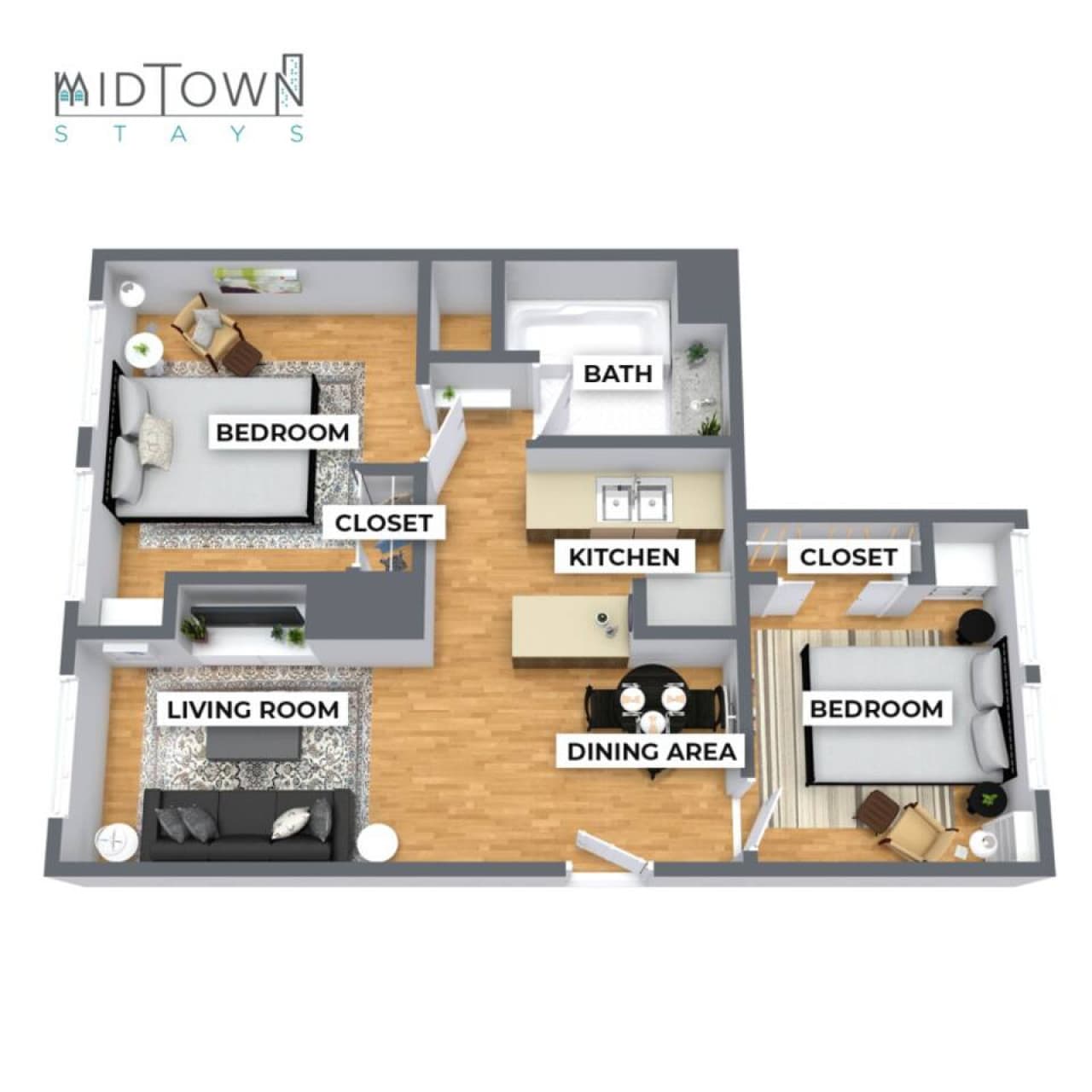Floor plan— so you can visualize how you move through your space.