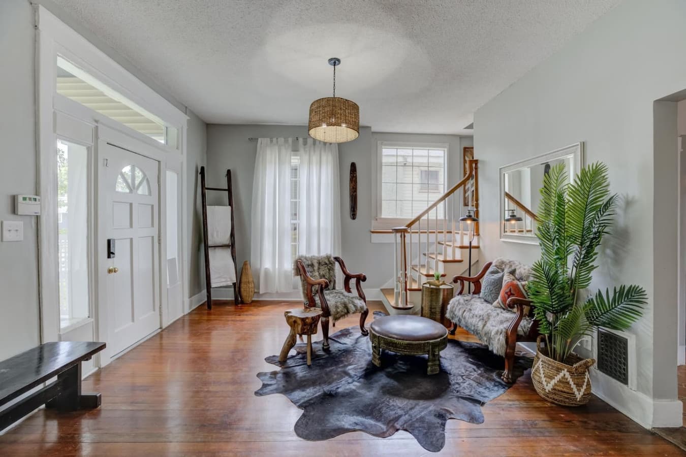 Relaxation awaits in this spacious, comfortable living area.