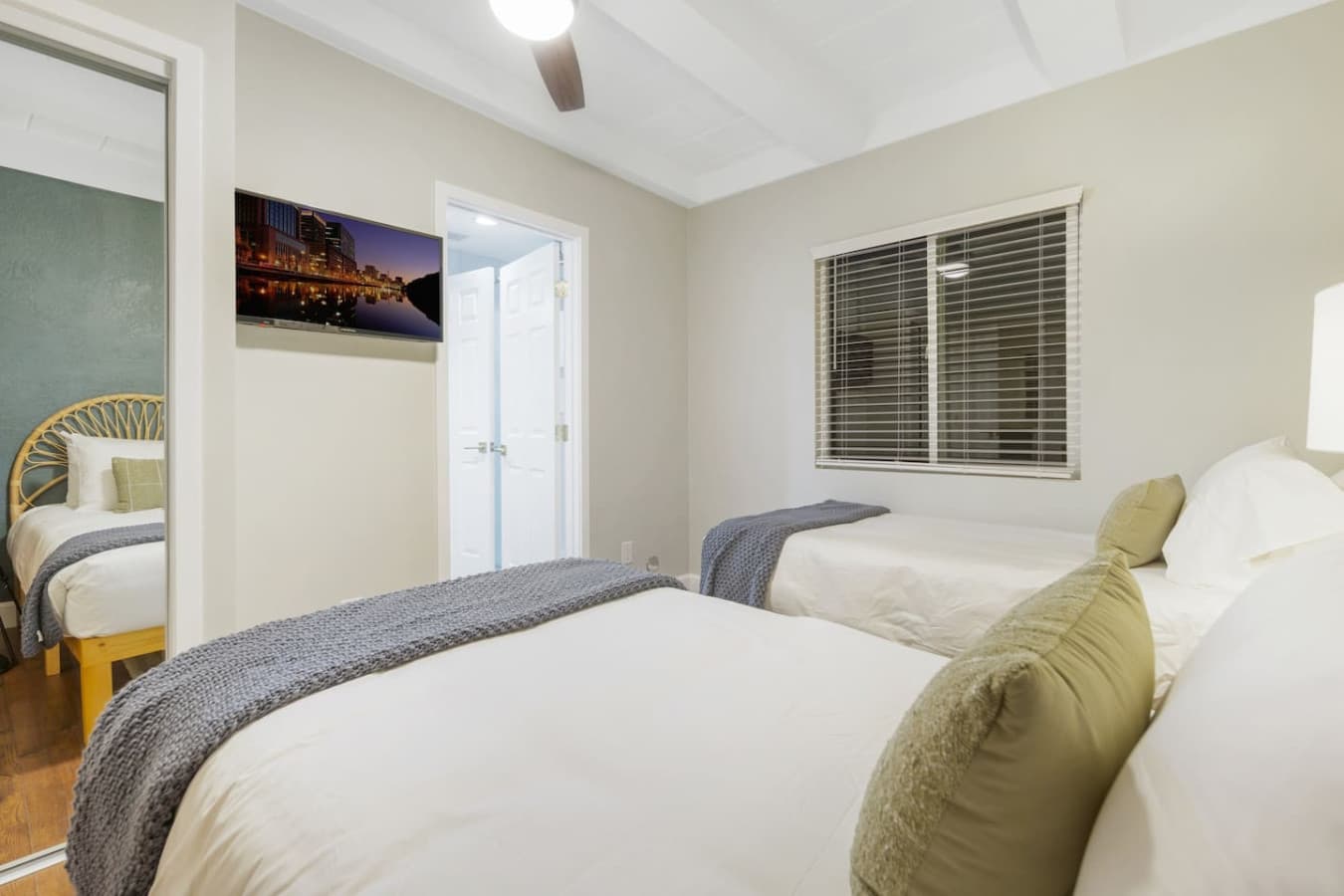 Comfortable twin beds to share with your loved ones!