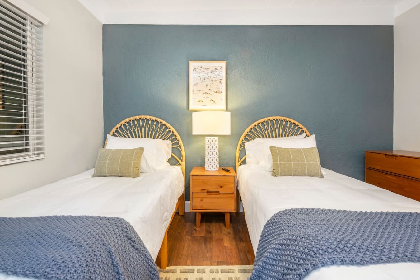 Twin beds in Bedroom 2 offer comfort and flexibility for your stay.