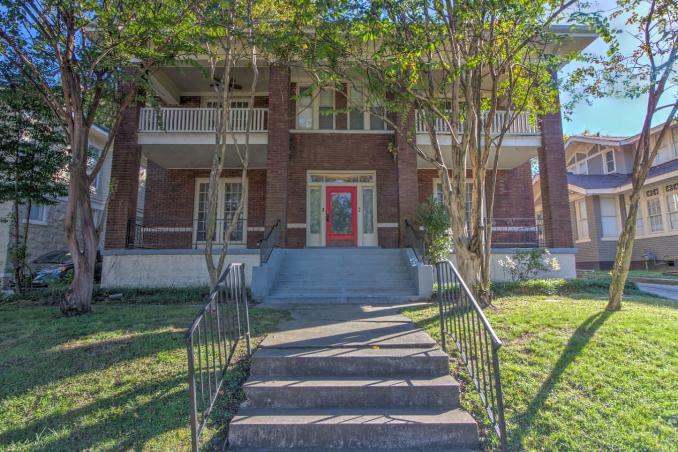A home that tells a story before you even walk through the red door.