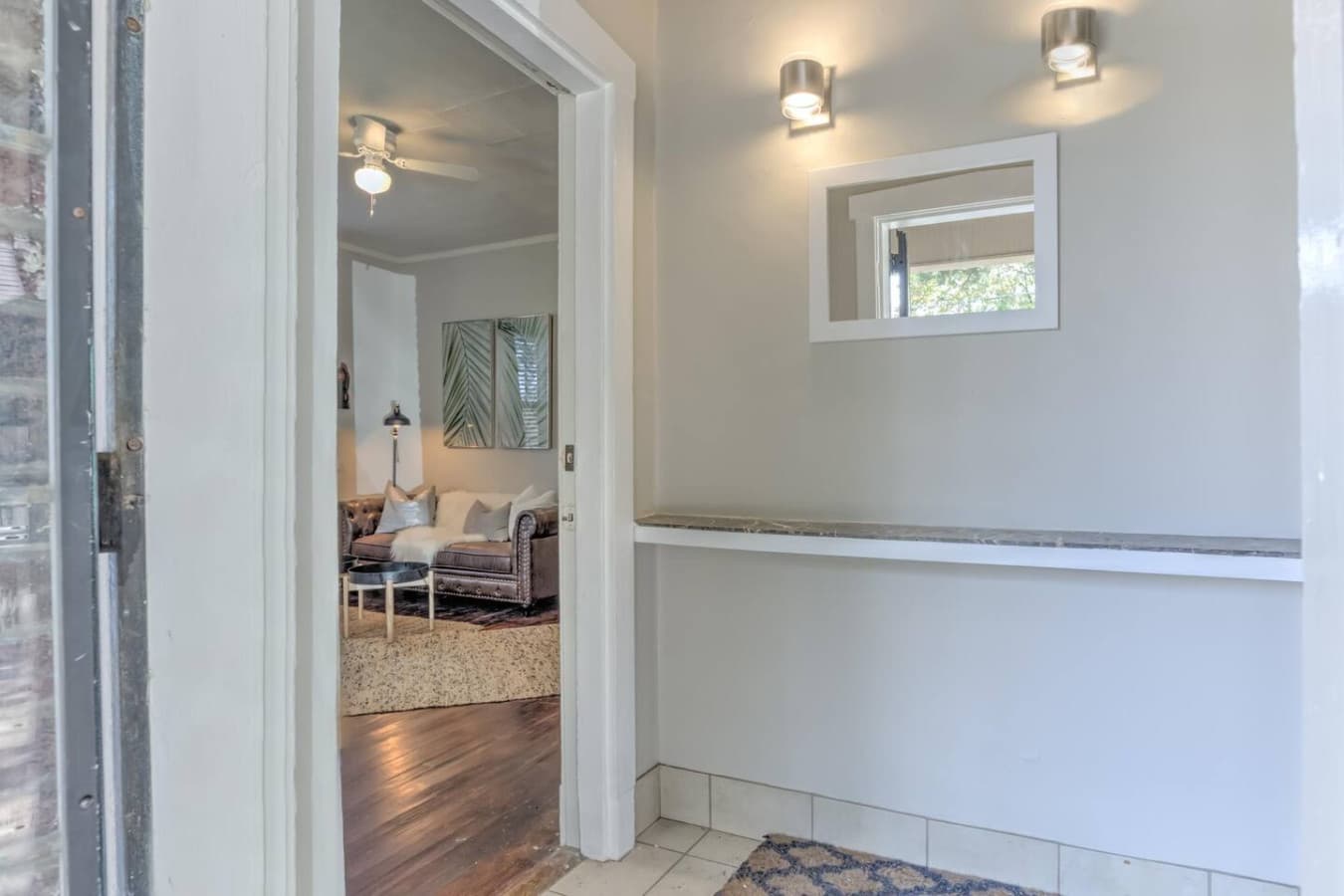 Easy access! Your unit is located on the left along the shared hallway.