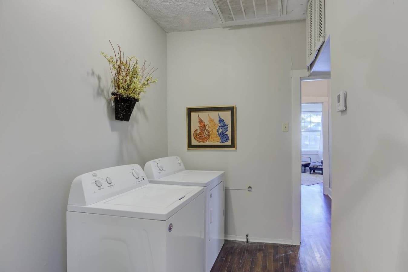 No need for laundromats—your washer and dryer are ready to use.