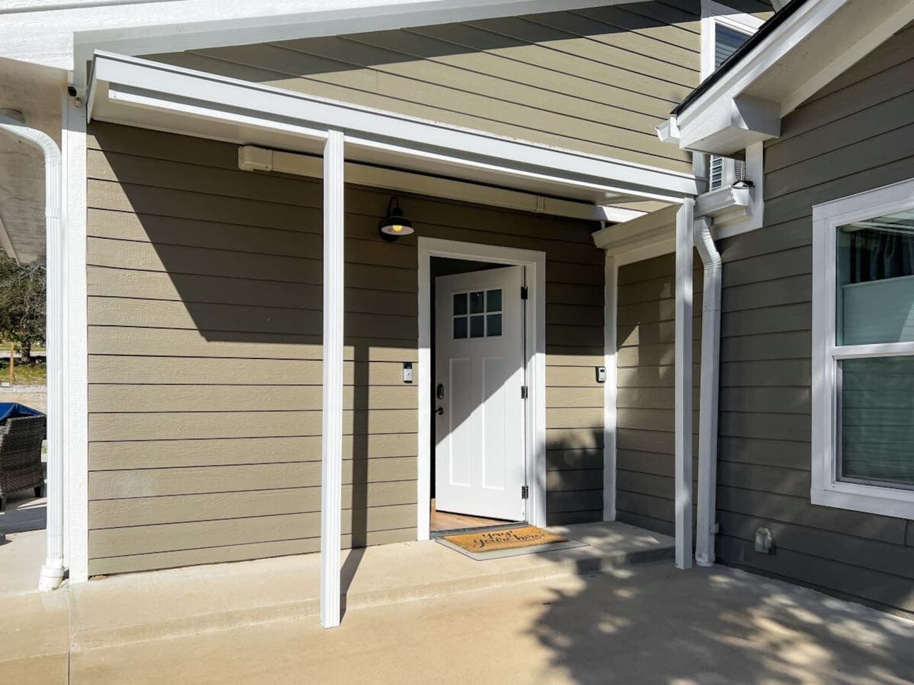 Enjoy a private entrance while staying on a shared 4.5-acre property.