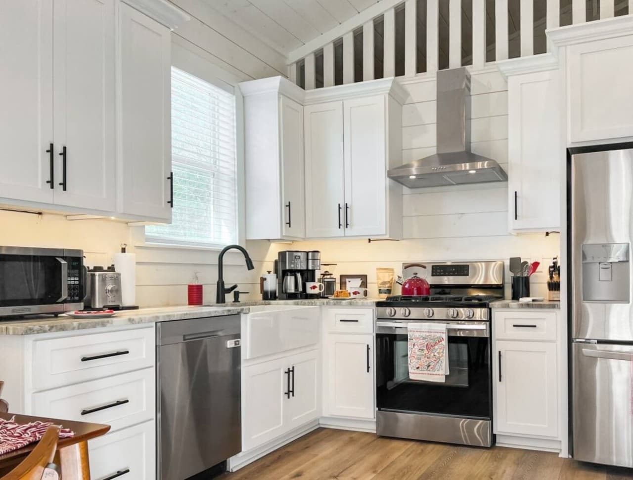 A simple kitchen setup for breakfast, snacks, and post-adventure refueling.