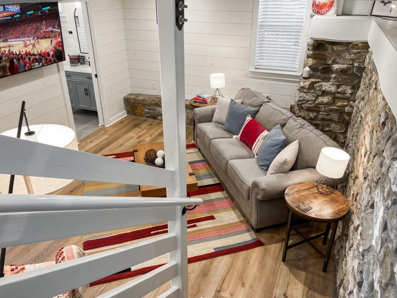 A comfortable main-level space for lounging between NWA adventures.