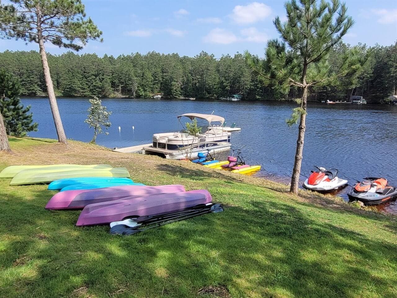 2022 Pontoon and Two Jet Skis
