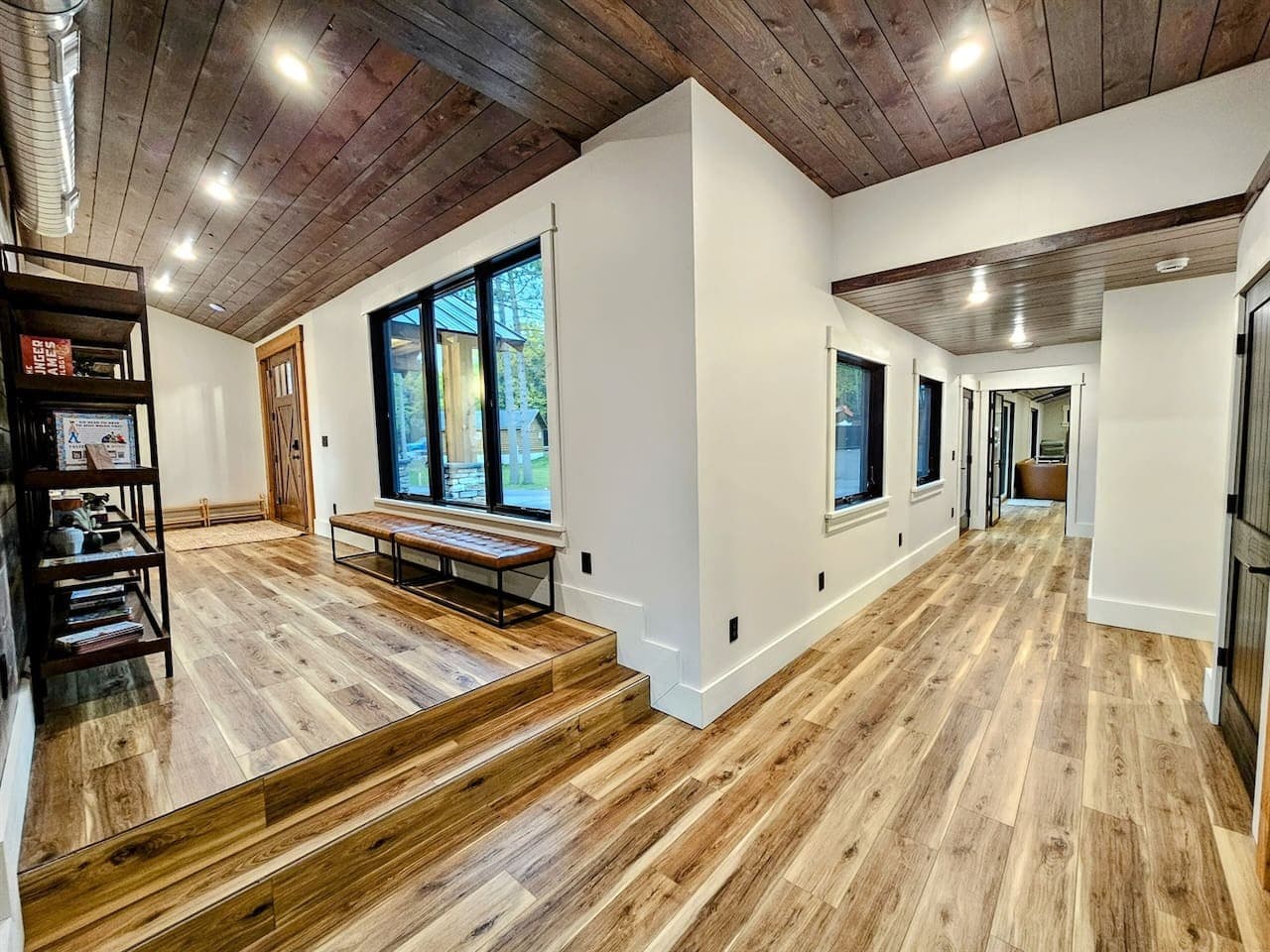 Entry Foyer (Left) - Clubhouse Wing Hallway (Right)