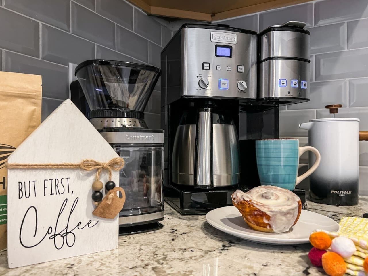 A charming coffee station!