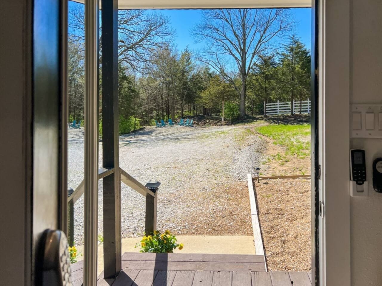 The view from the entrance of the hideaway!