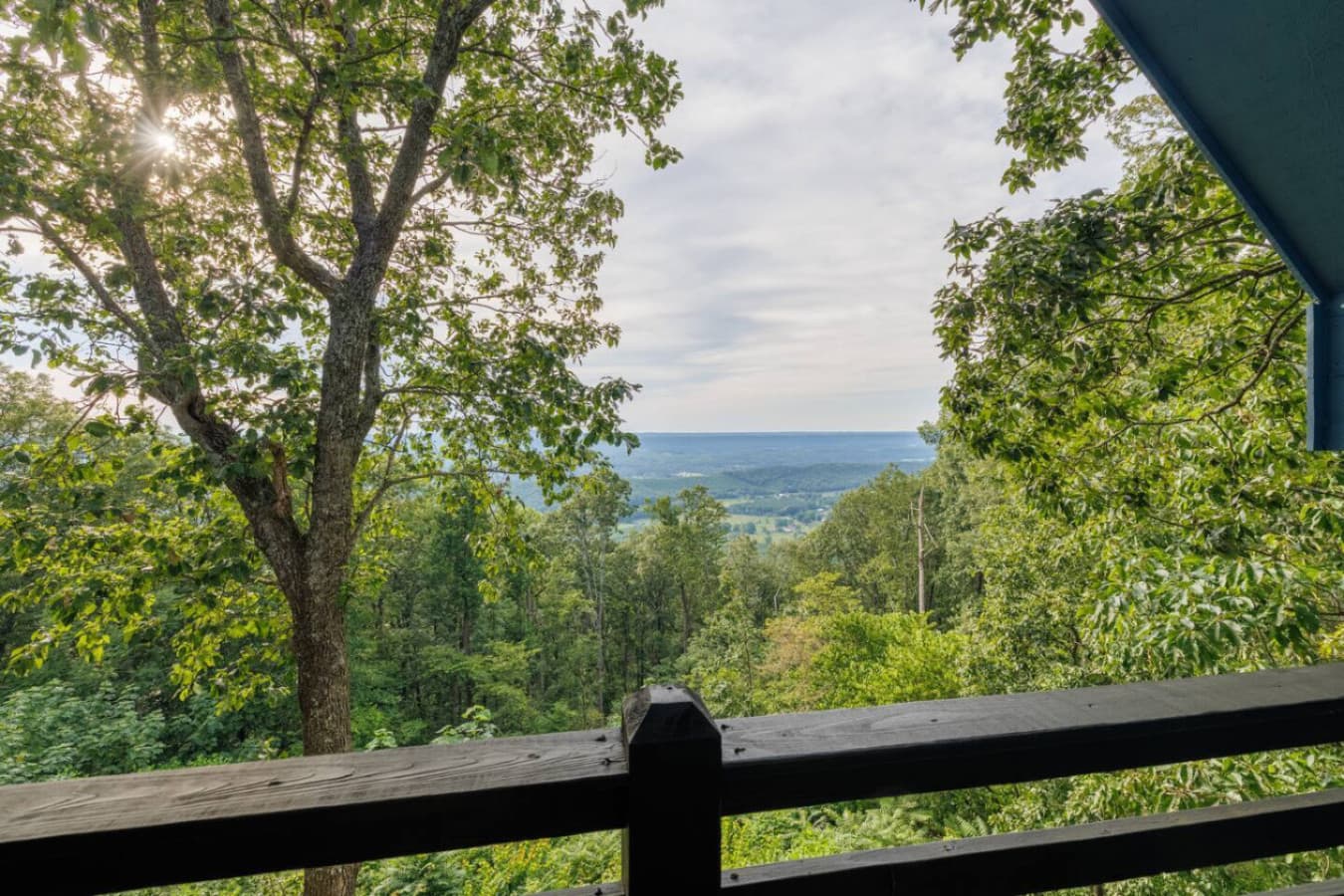 Views from upstairs balcony.