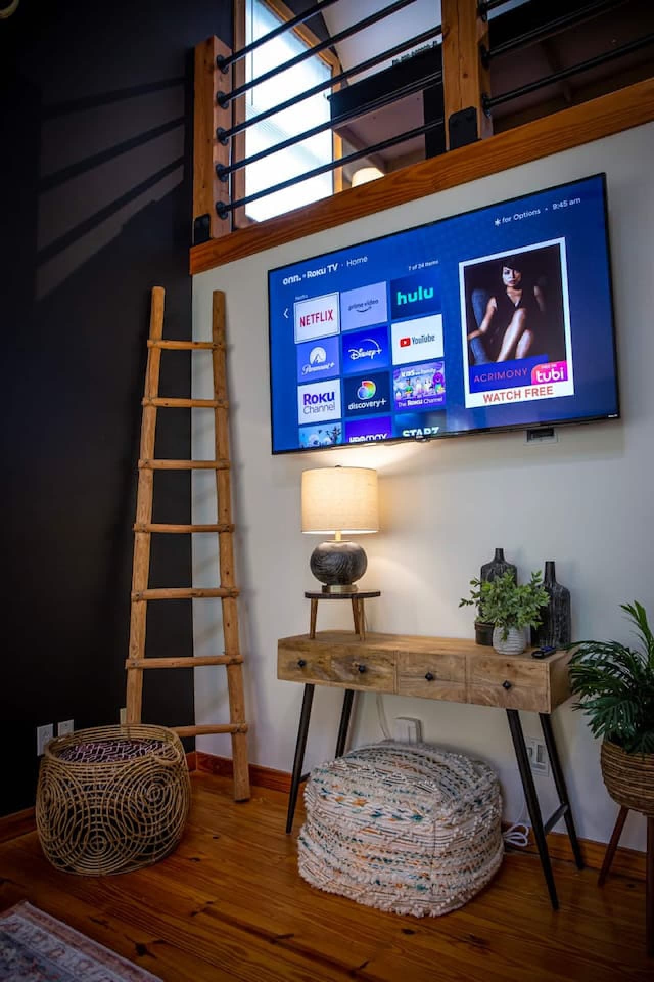 Relax and enjoy your favorite shows on the Smart TV!