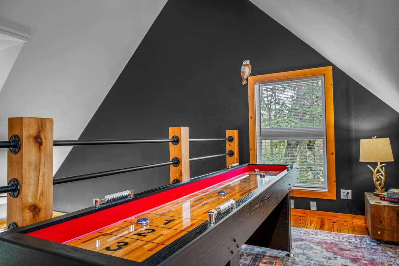 Challenge your friends to a round of air hockey — fun for all ages!