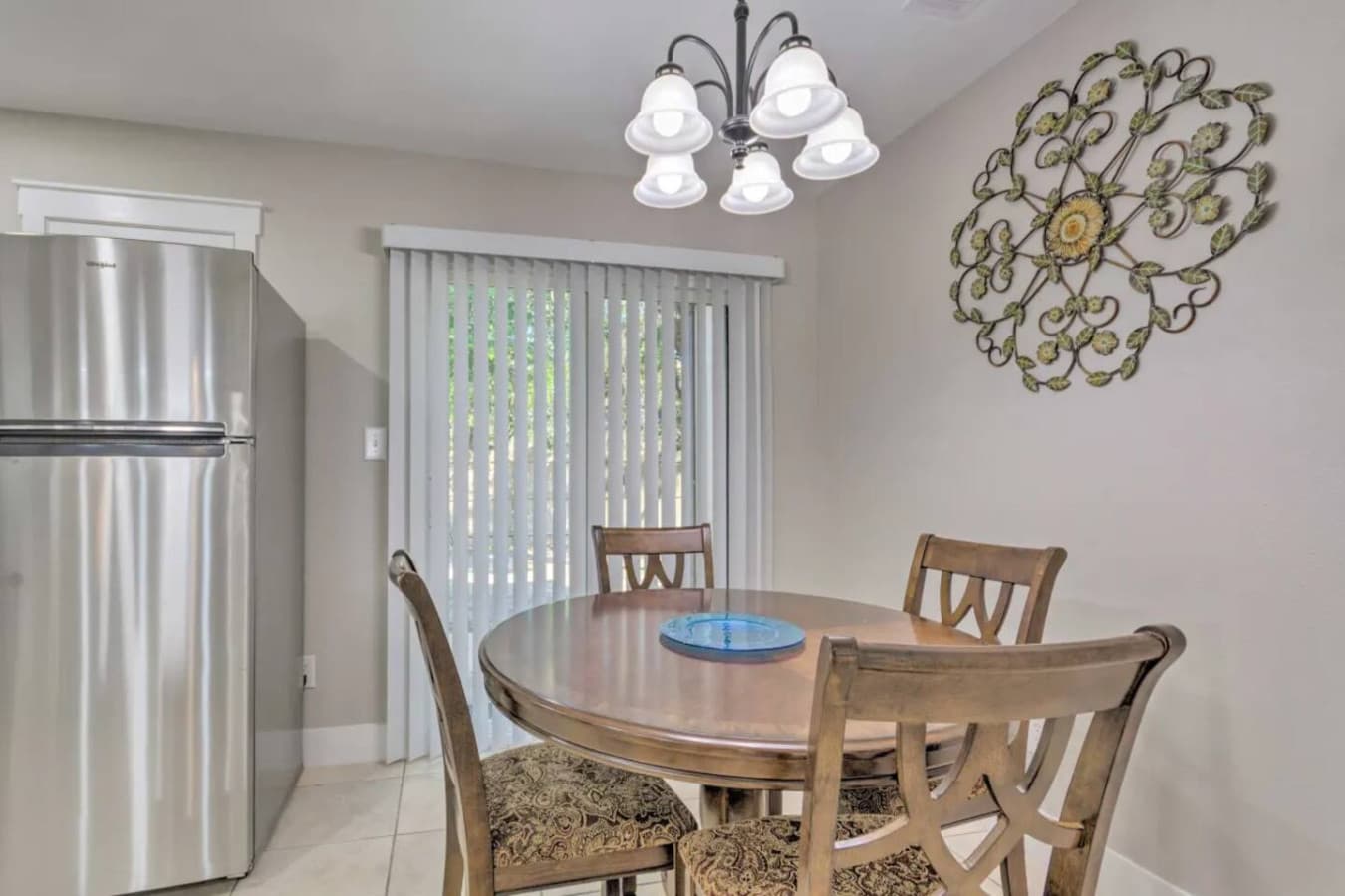 This inviting dining space is designed for comfort and connection.