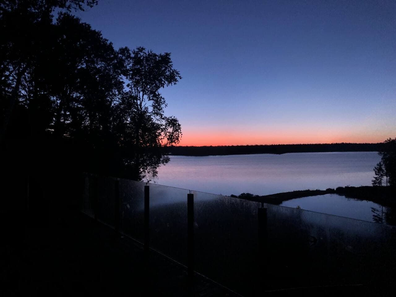 Early sunrise from the deck