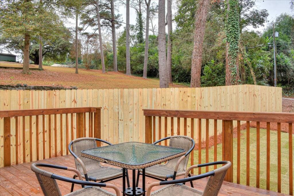 Back Deck with Dining