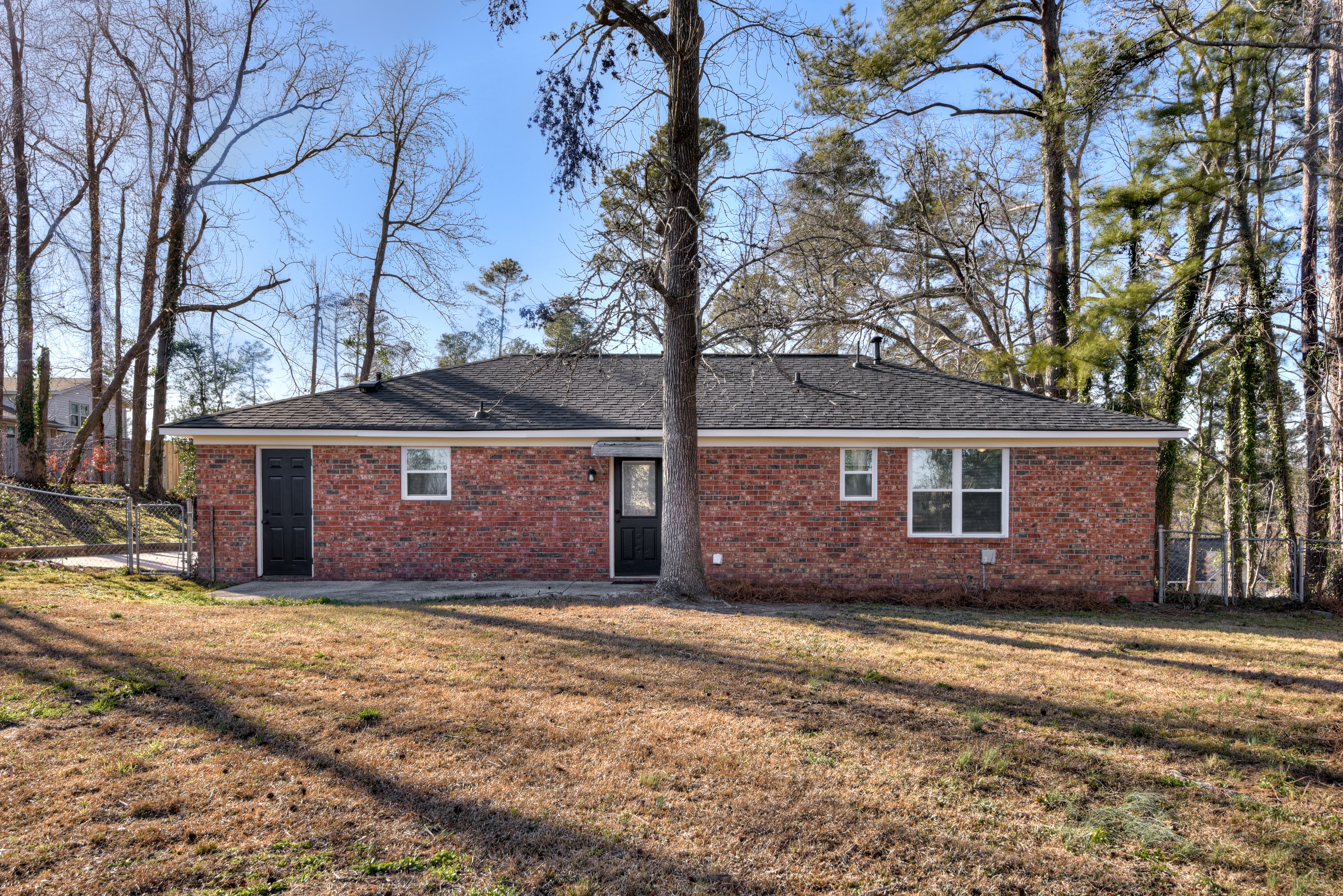 Spacious, Fenced Backyard