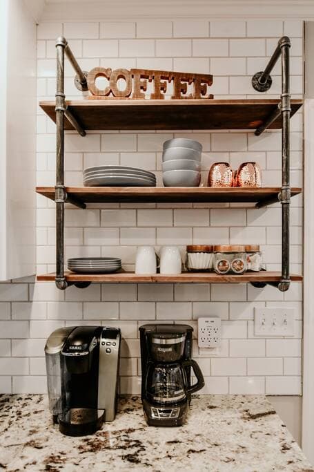 Coffee Bar in Kitchen