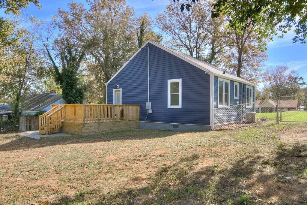 Large Fenced-In Back Yard