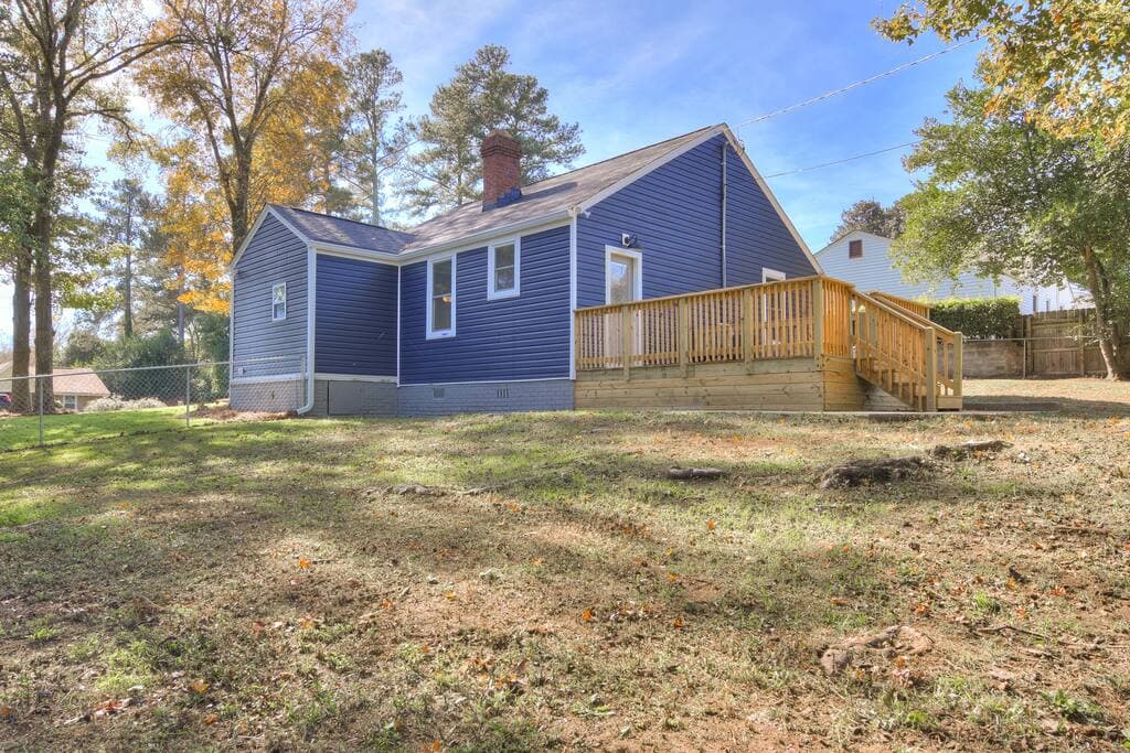 Large Fenced-In Back Yard