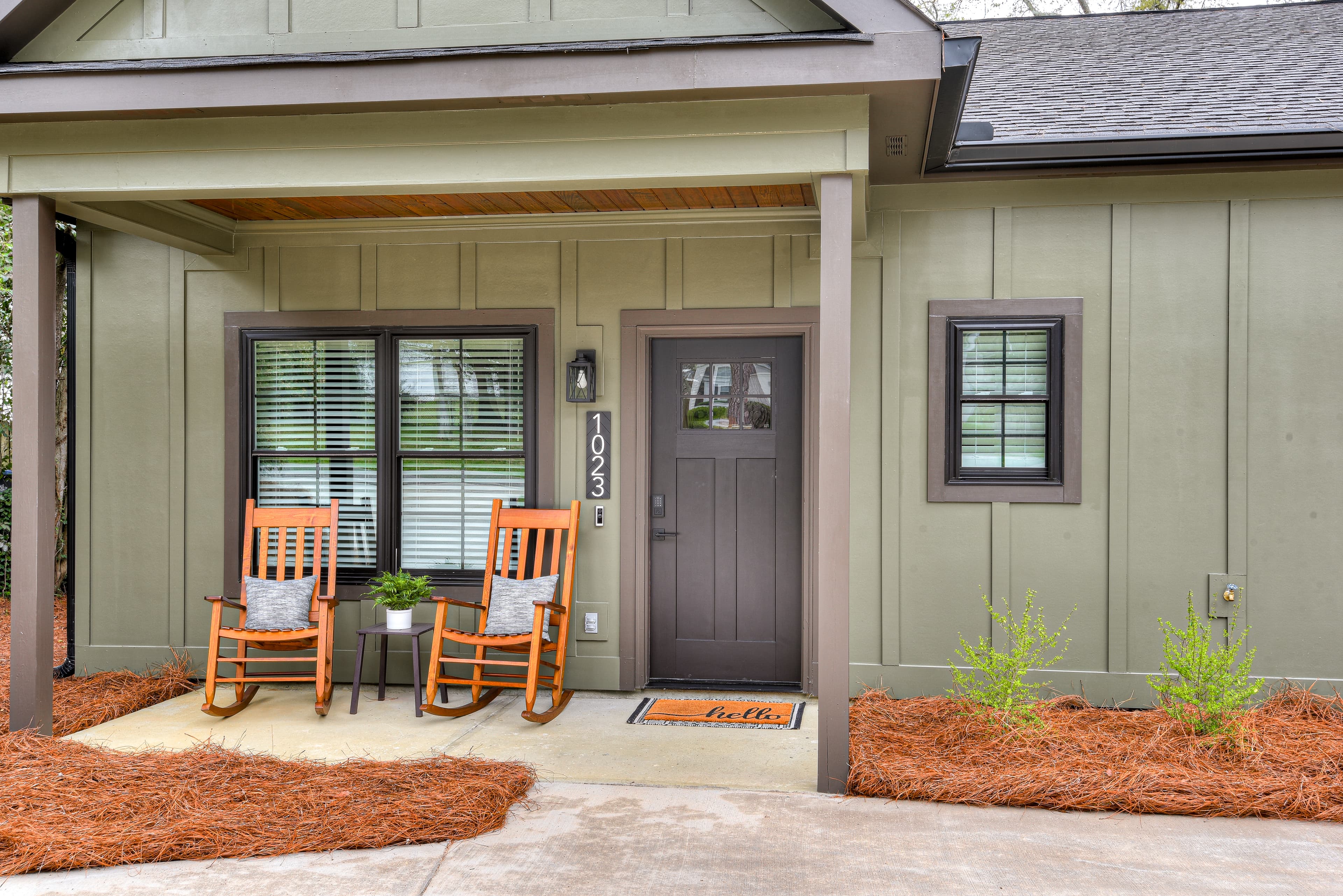 Welcoming Rocking Chair Front Porch