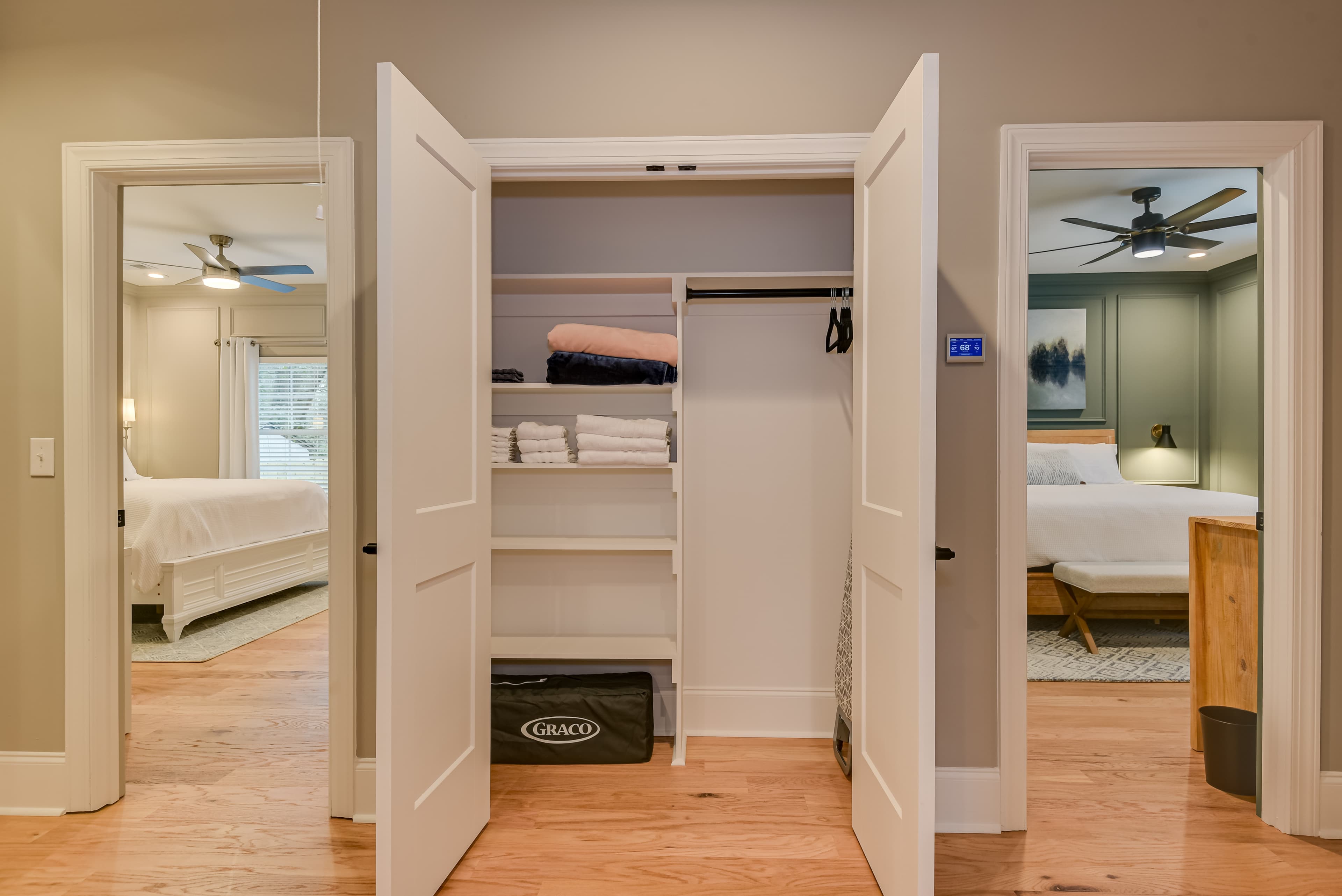 Linen Closet - Entrance to Bedrooms #1 & #2