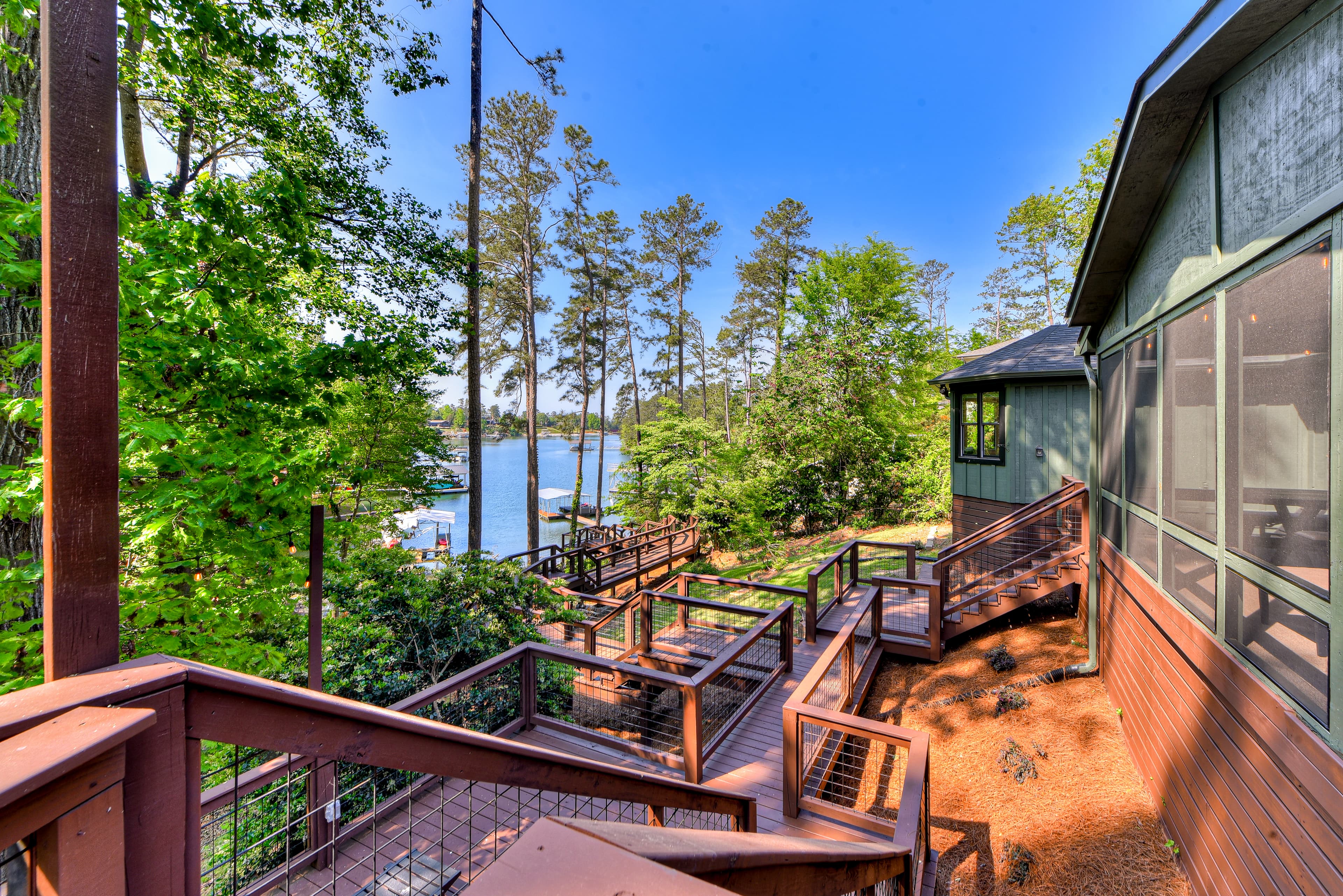 Walkway to Lake and Lower Deck