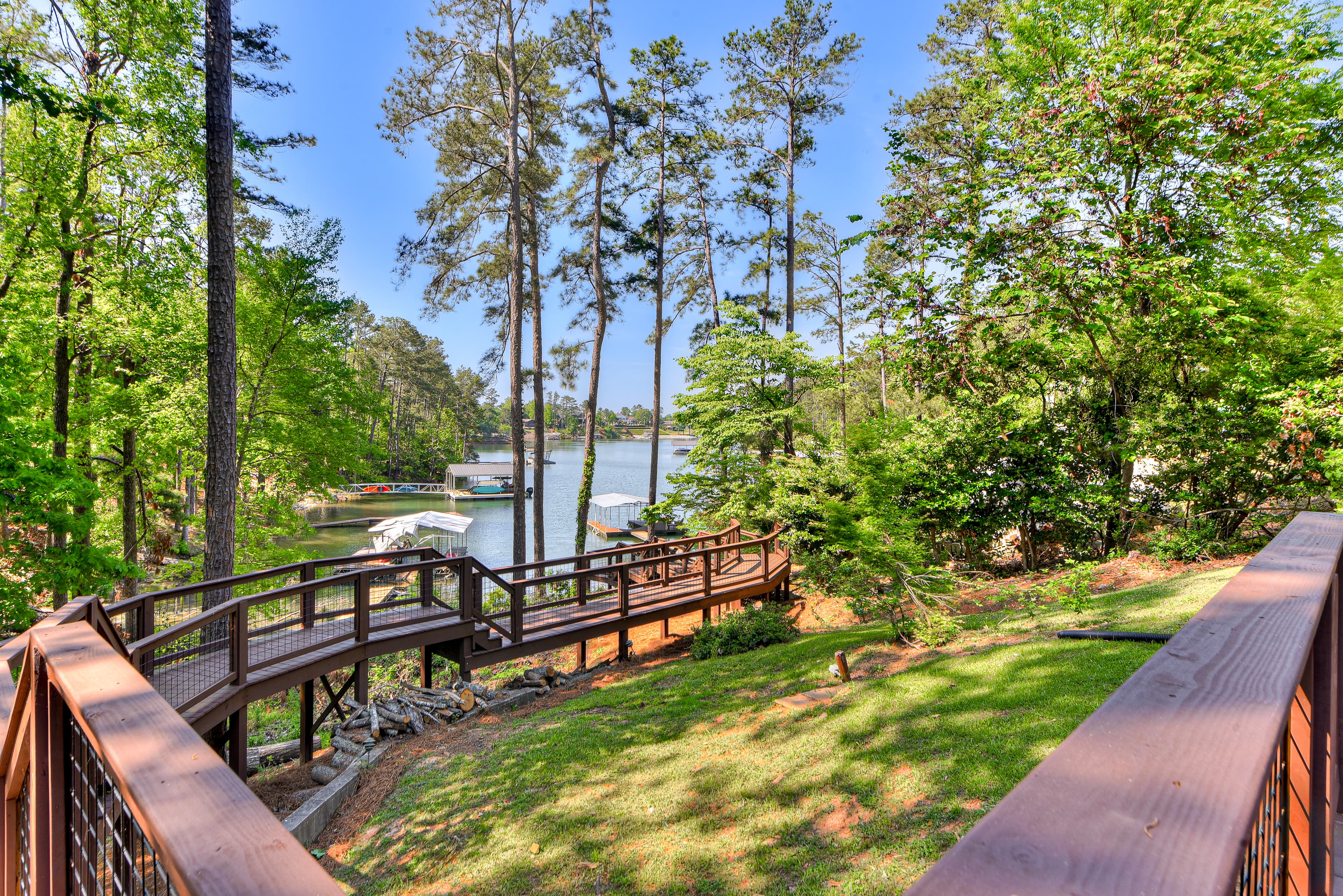 Walkway to Lake