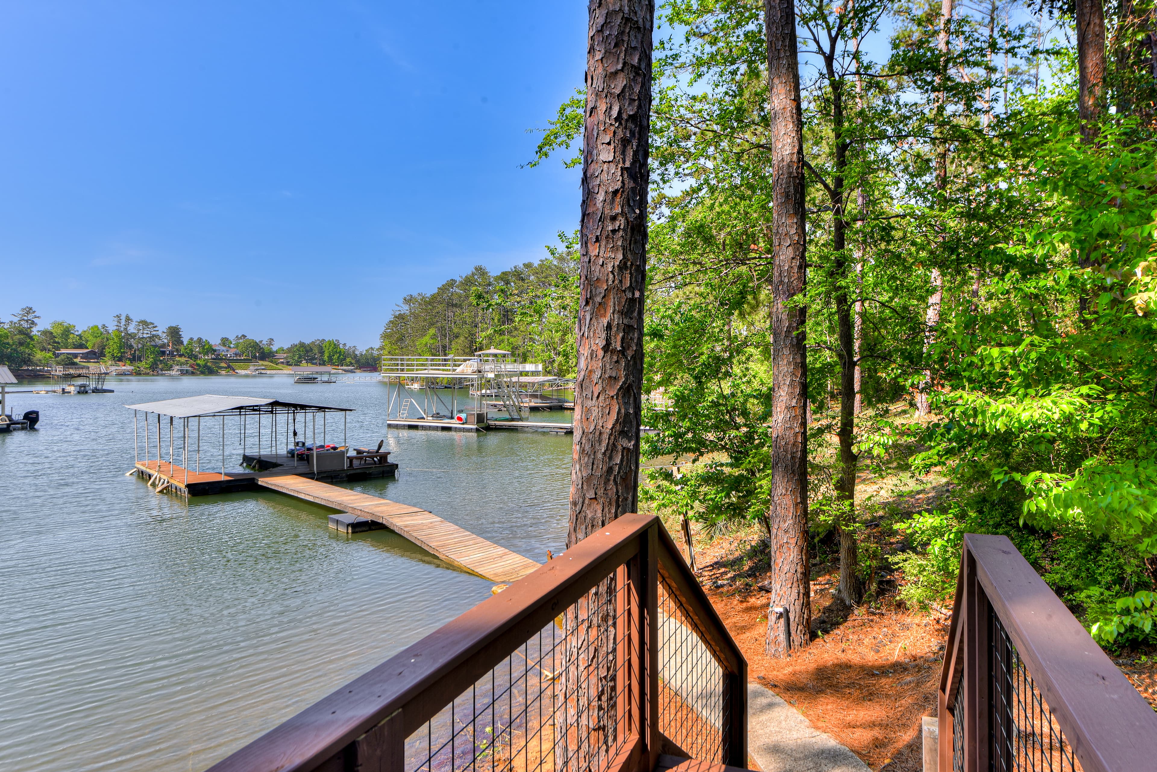 Your own Boat Dock with 2 Kayaks (1 single, 1 double) and 1 canoe