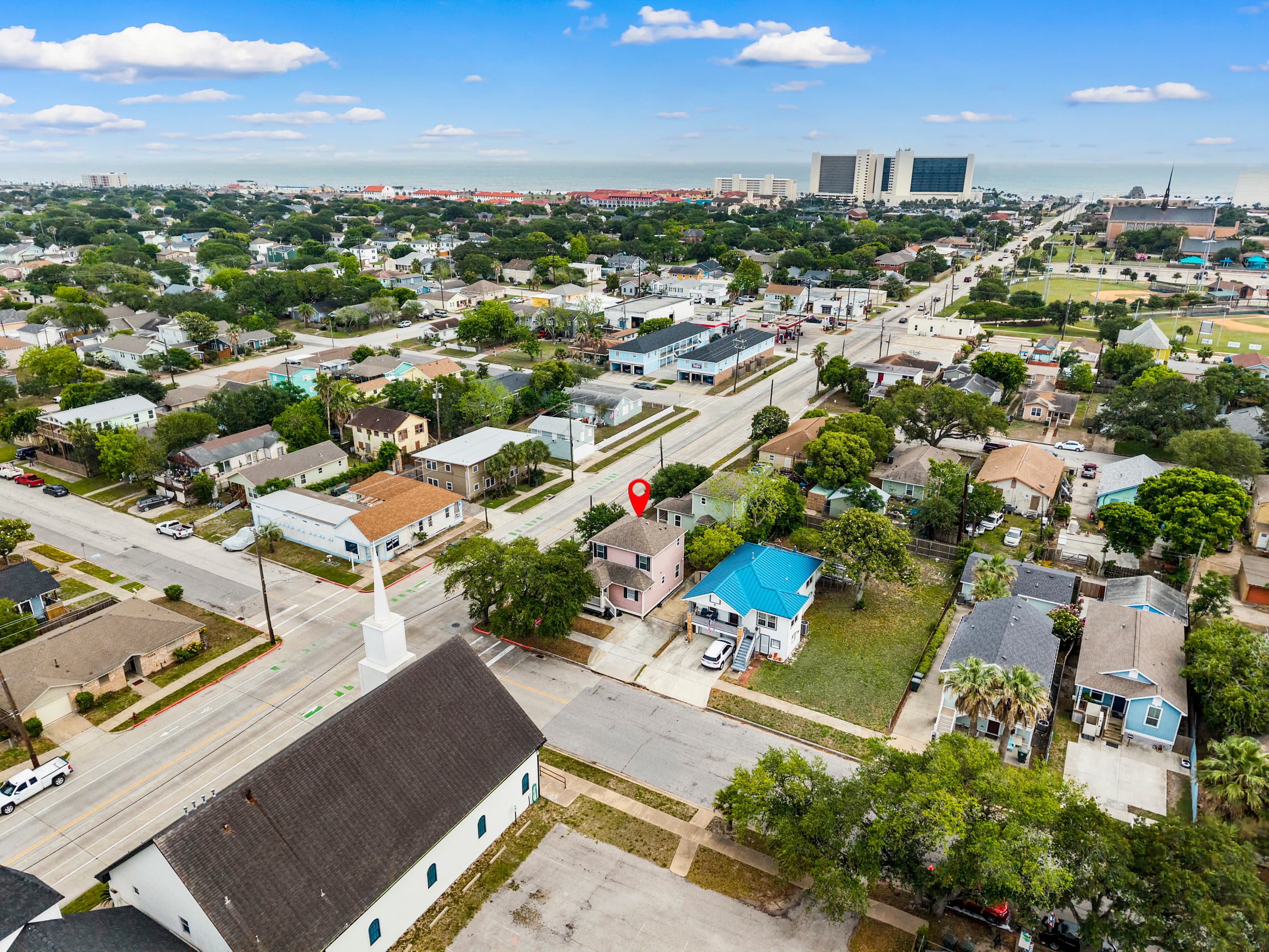 Summer Bliss in the heart of Galveston — surrounded by the character of a historic island neighborhood, with the beach and all attractions within easy reach.