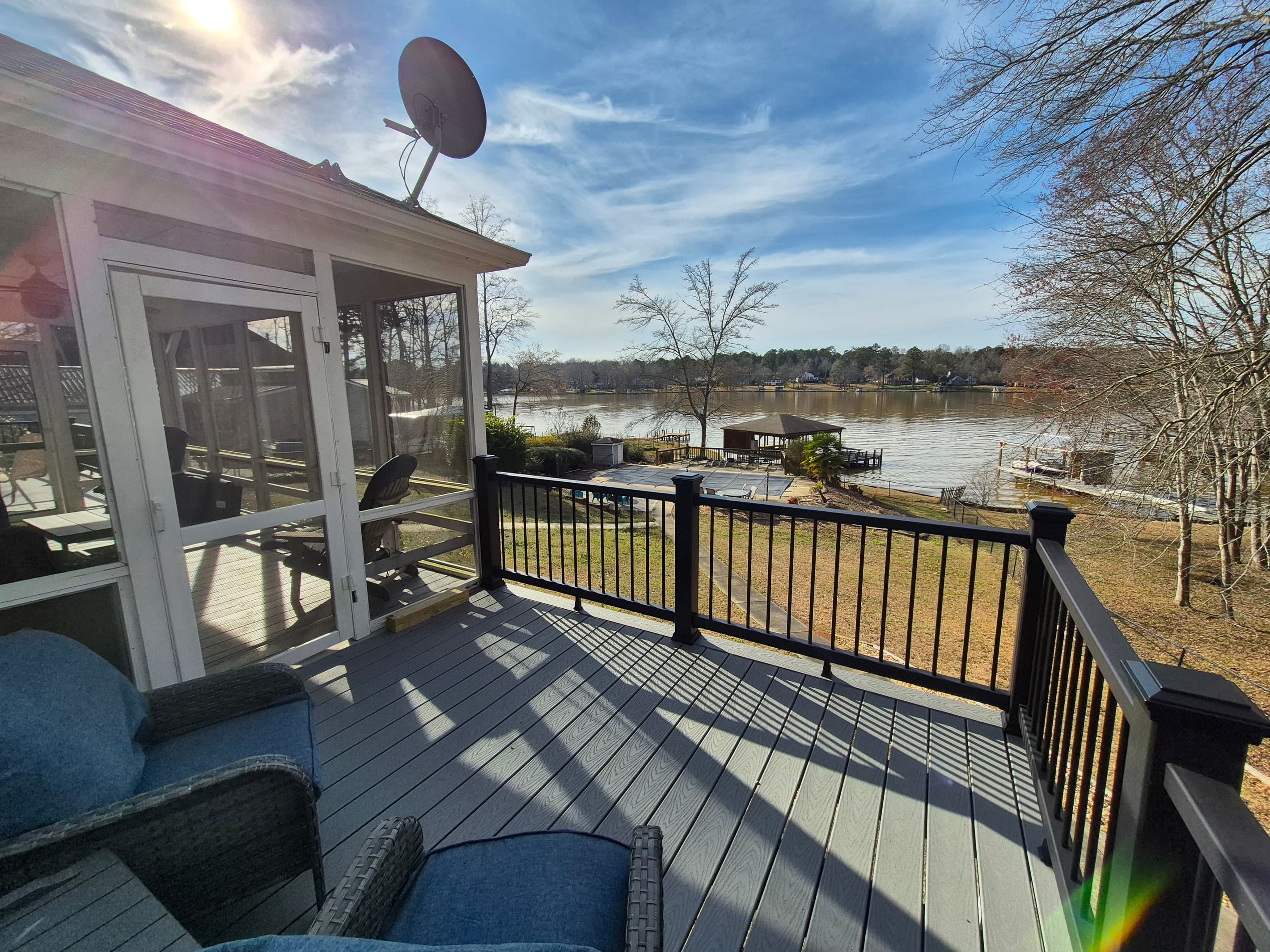 Deck area accessible from master bedroom