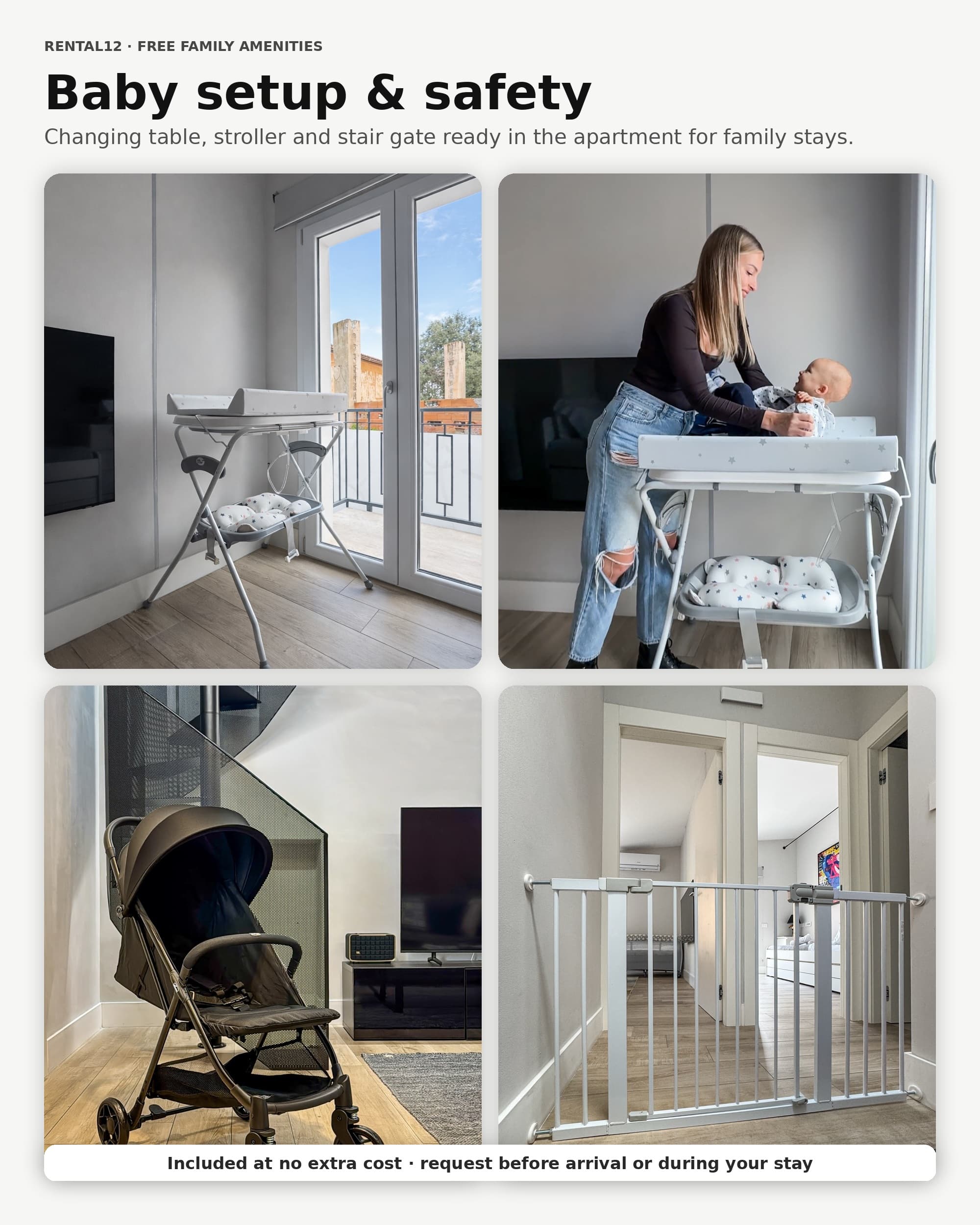 Rental12 family collage 1 sleep safety