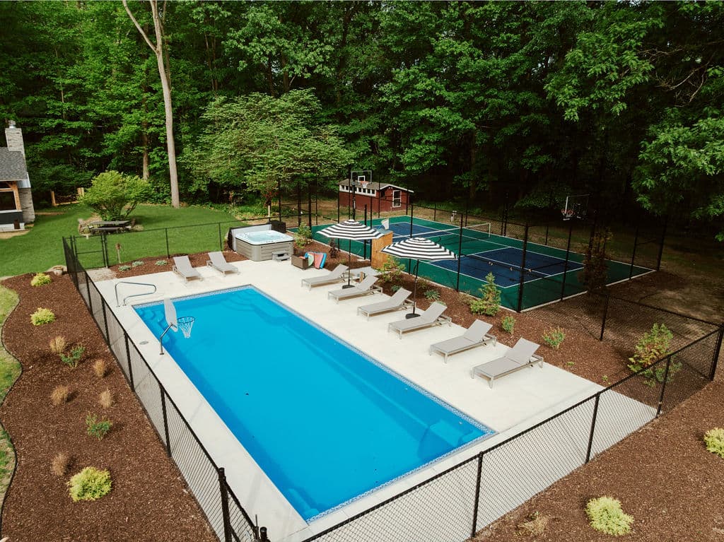 Pool and sport court