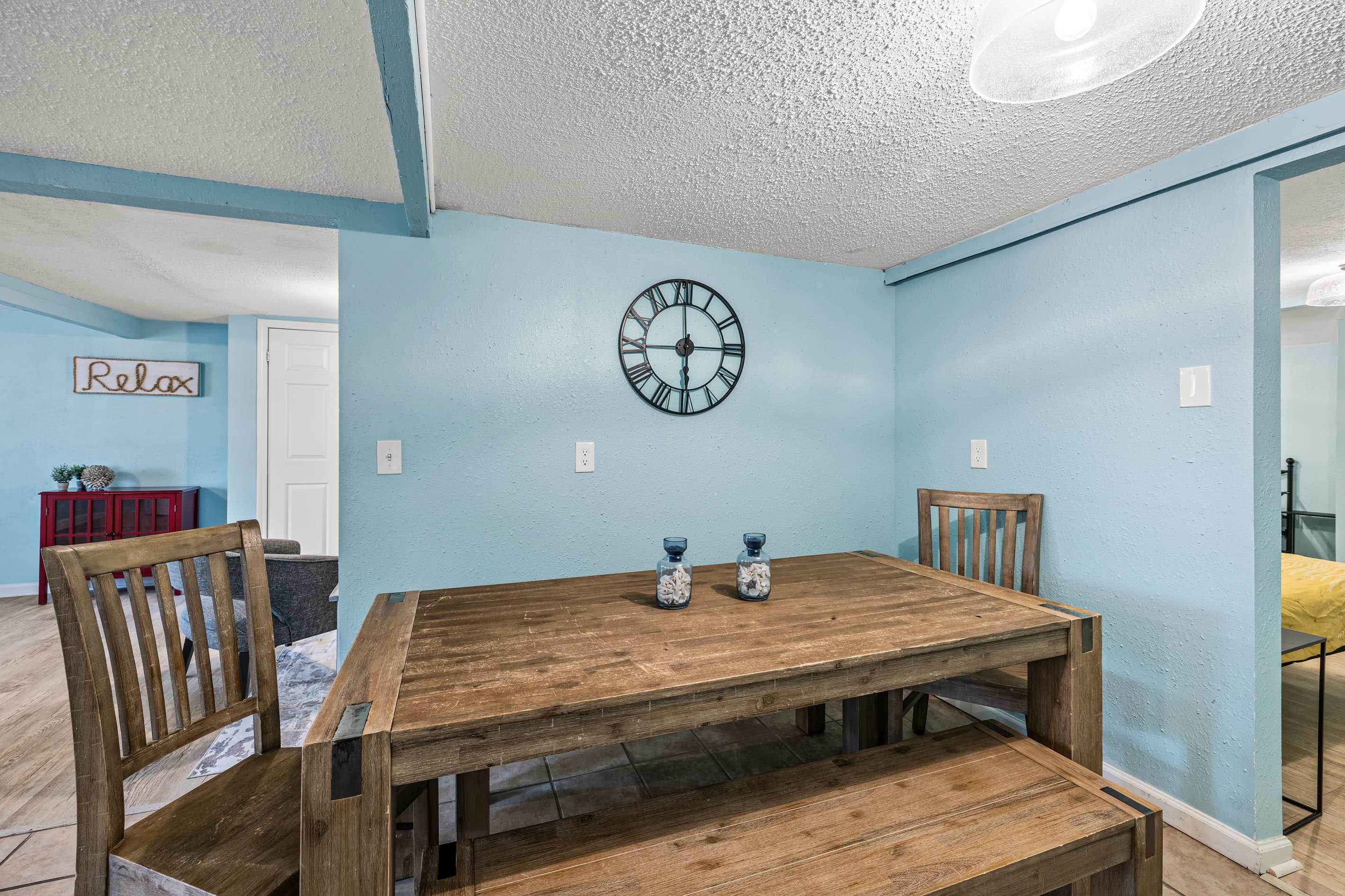 Granite countertops, quality appliances, and open shelving give the kitchen at the Historic Anchor at M a stylish, functional workspace ready for any meal.