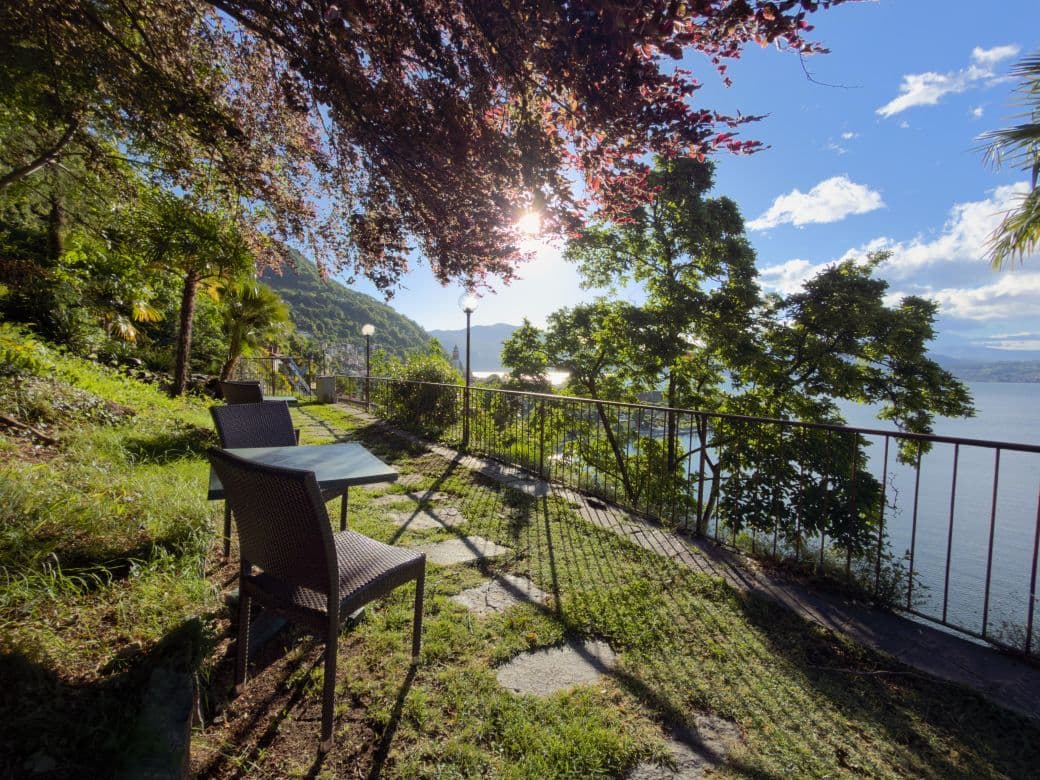 Garten Seeblick Zaffiro Villa Angelna B&B Cannero Riviera