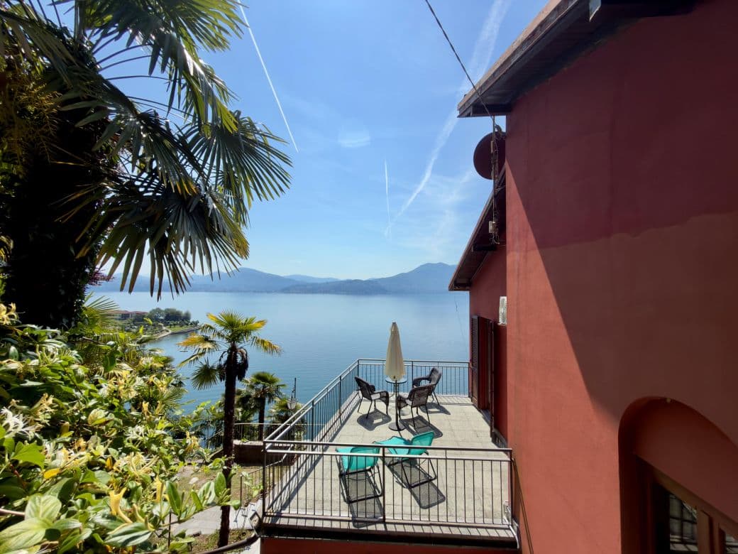 Terrasse Seeblick Zaffiro Villa Angelna B&B Cannero Riviera