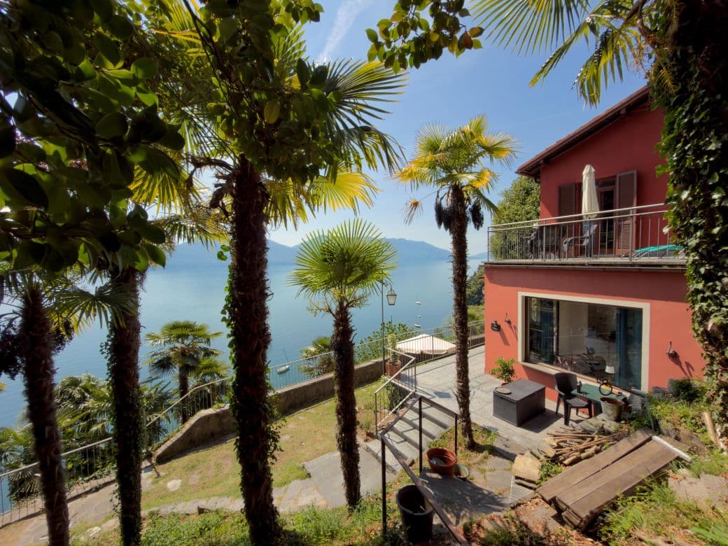 Villa Angelina Zimmer Cannero Riviera Seeblick Garten Relax