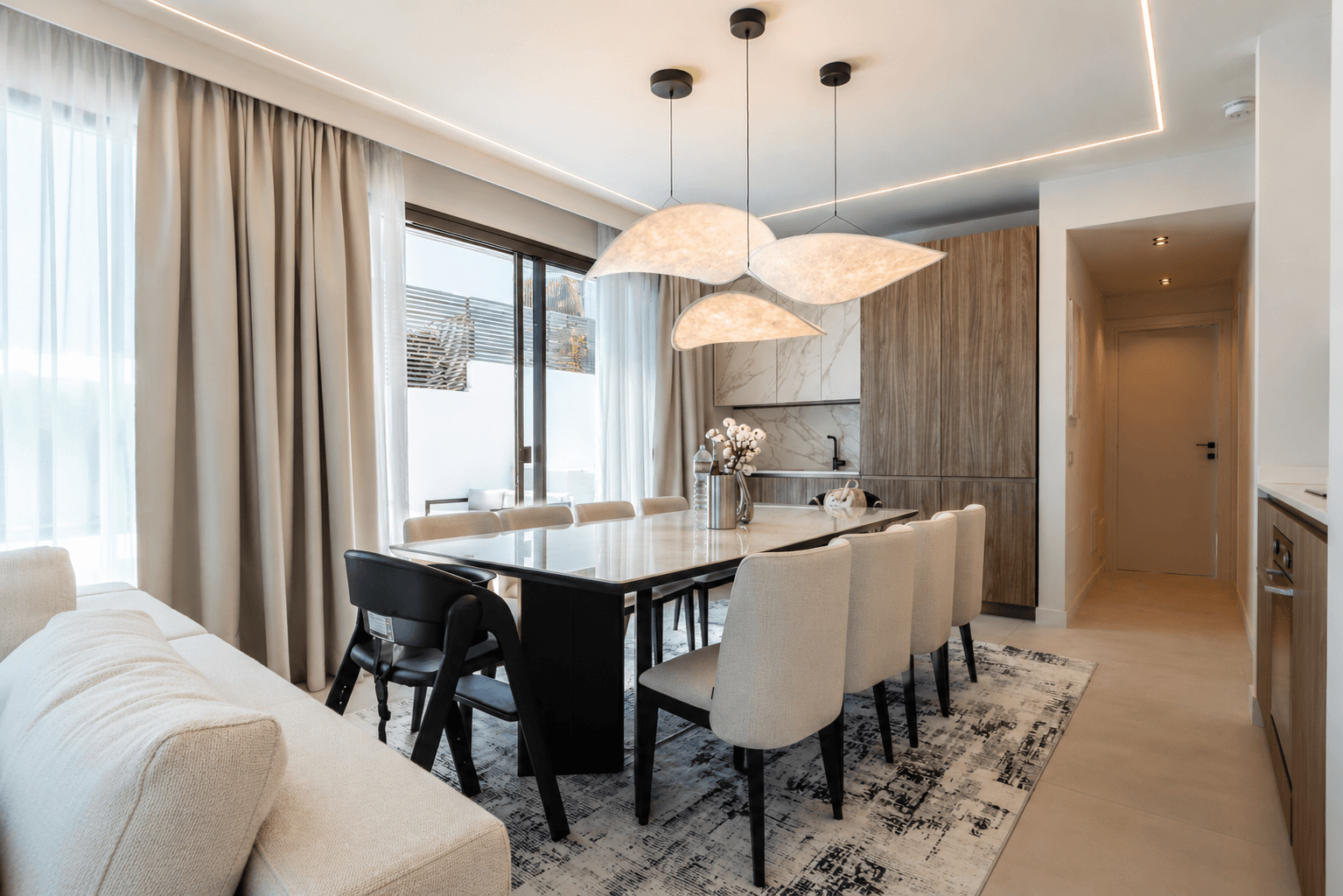 Azulis villas aramis golfo aranci open plan dining kitchen living hero