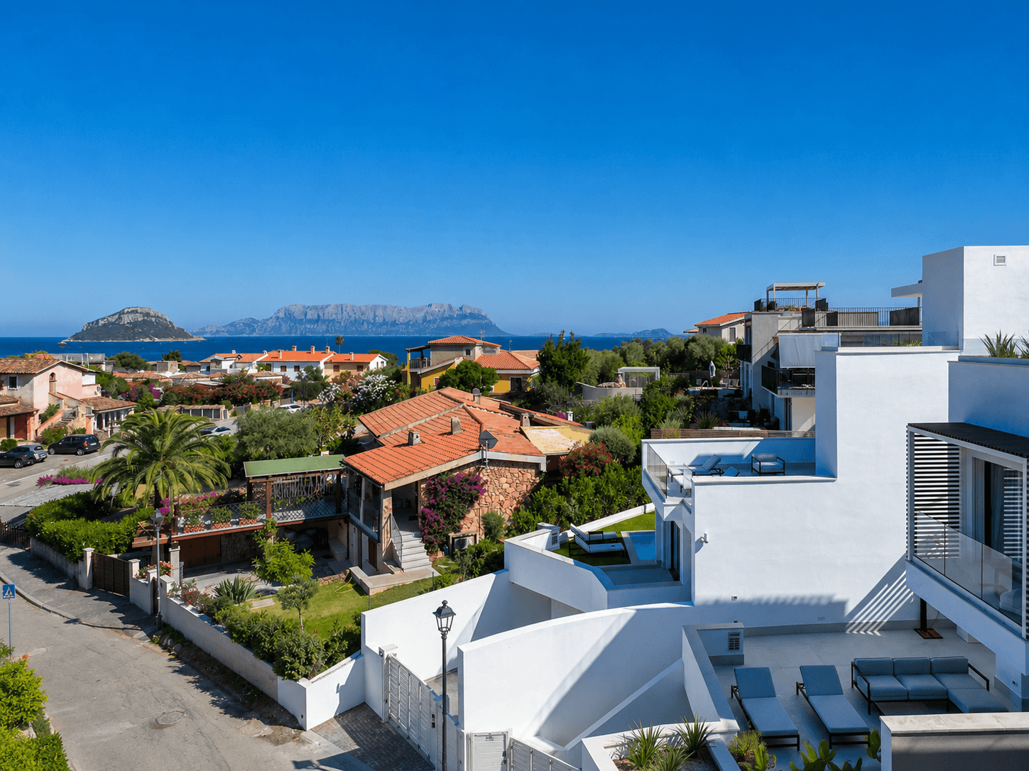 Azulis villas aramis athos side by side golfo aranci sea view location