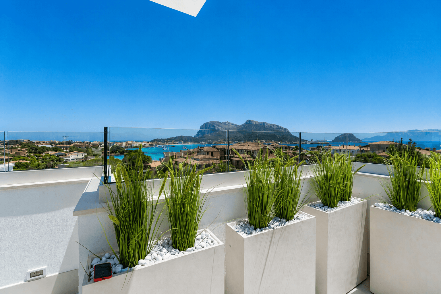 Azulis villas aramis golfo aranci rooftop terrace bay view