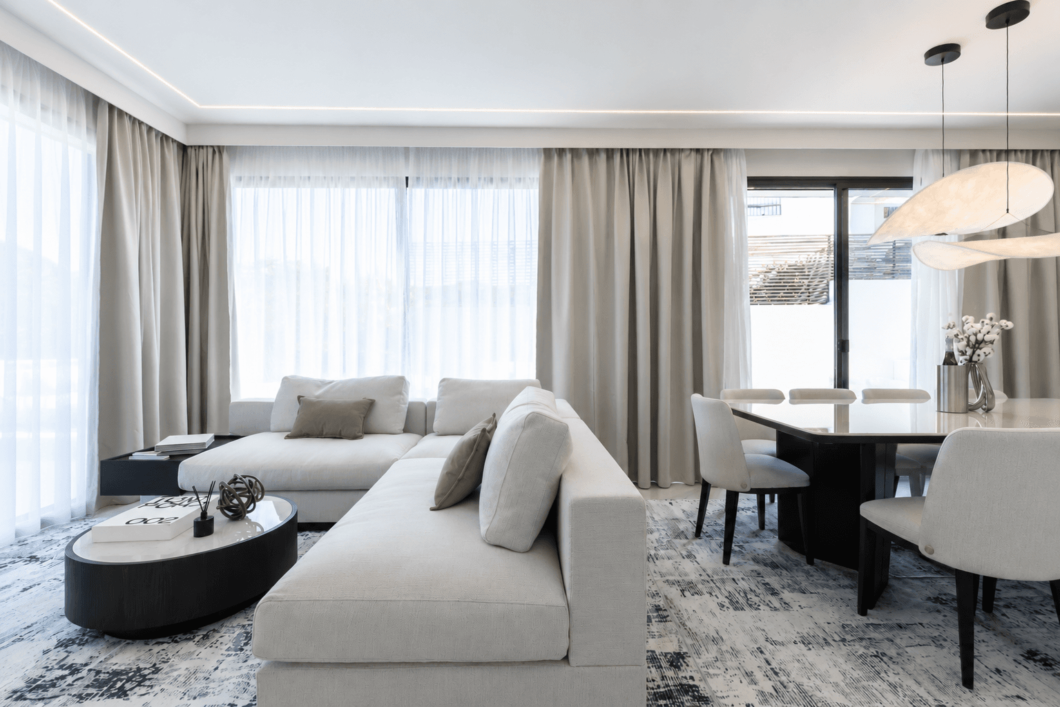 AZULIS Aramis villa RENTAL12 Golfo Aranci open plan living dining room