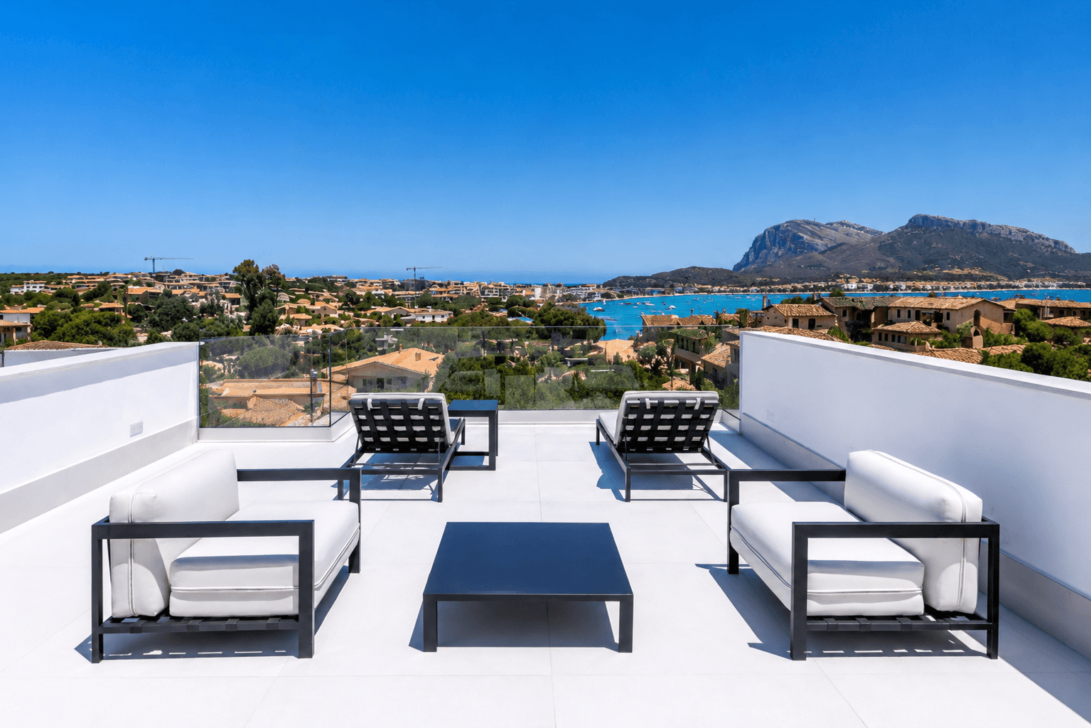 Azulis villas aramis golfo aranci rooftop terrace sea view lounge