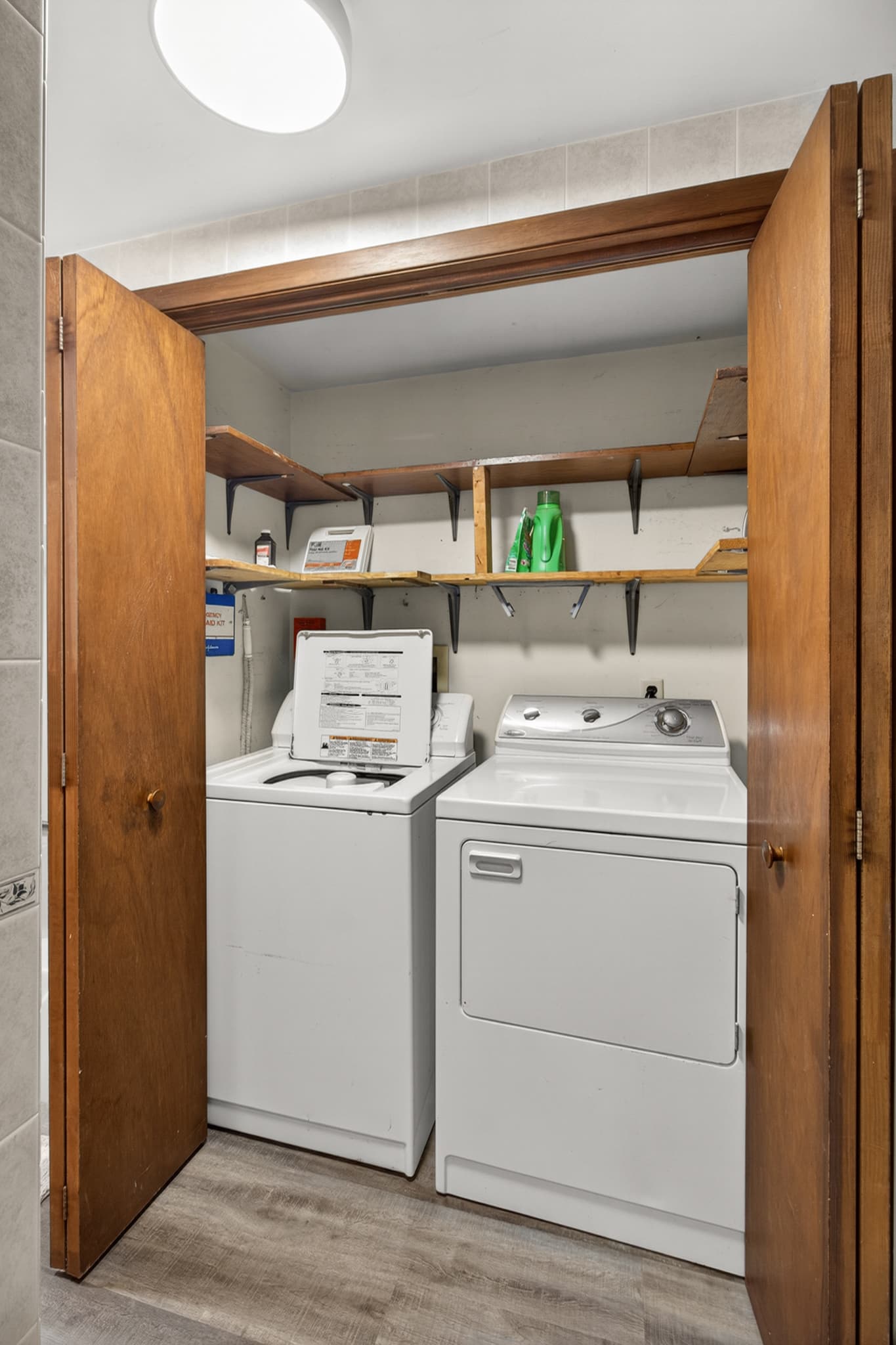 Laundry area with washer and dryer