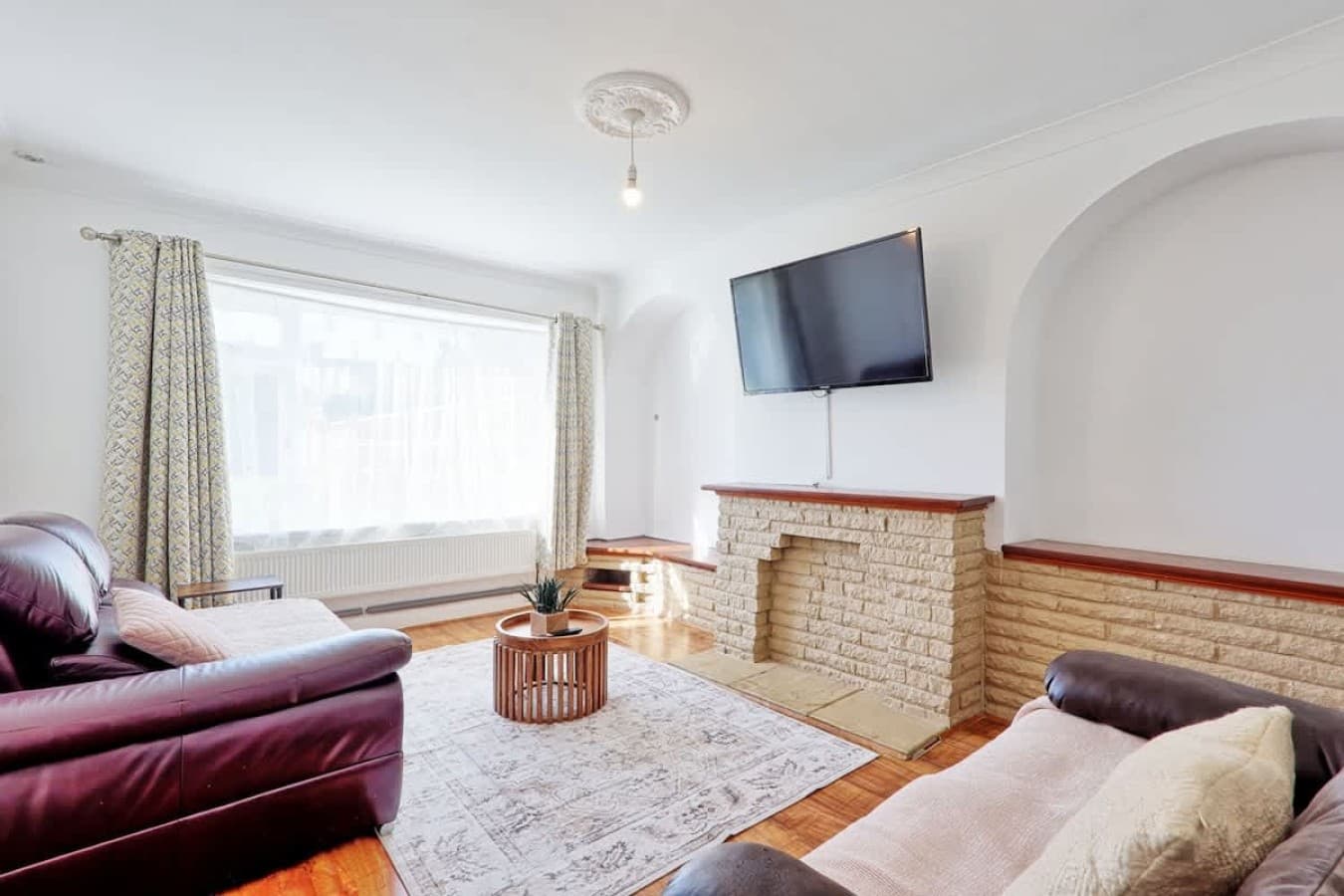 Living room with Smart TV