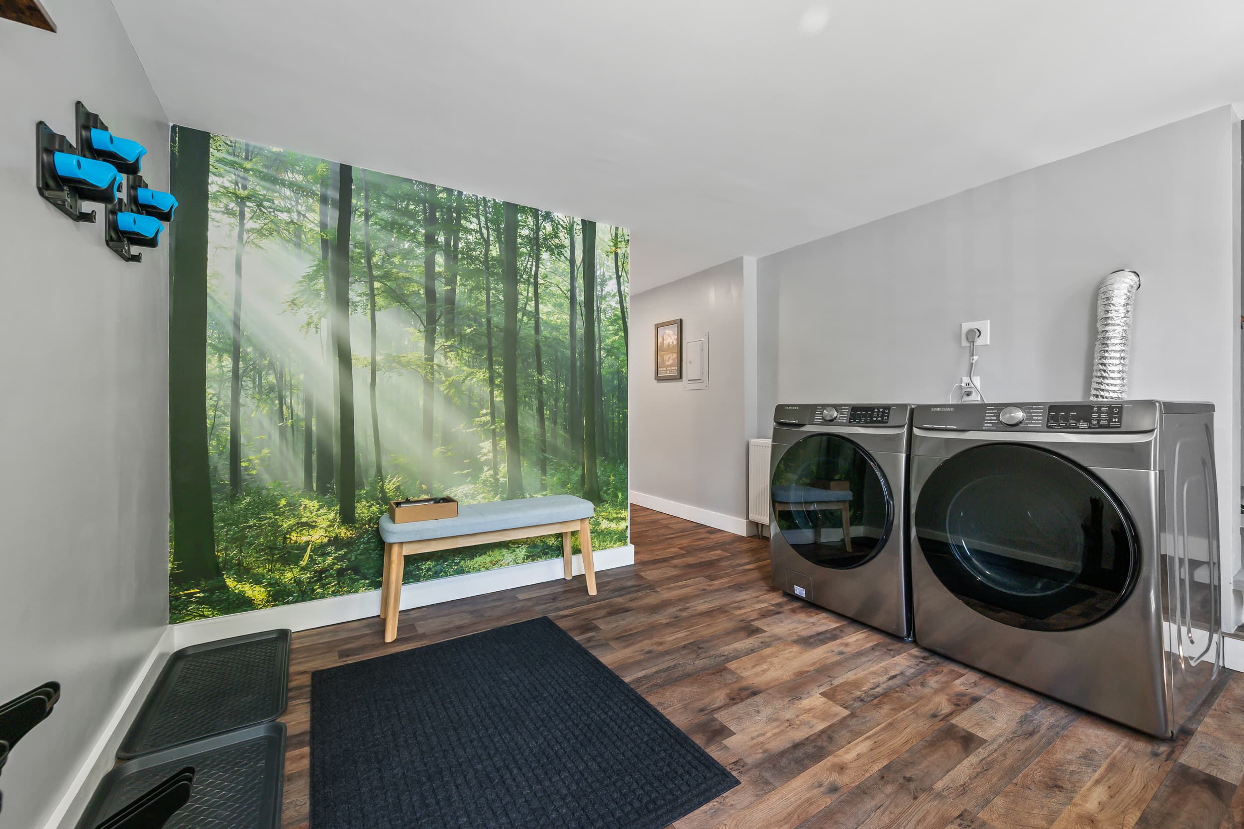 A full laundry area for guests.
