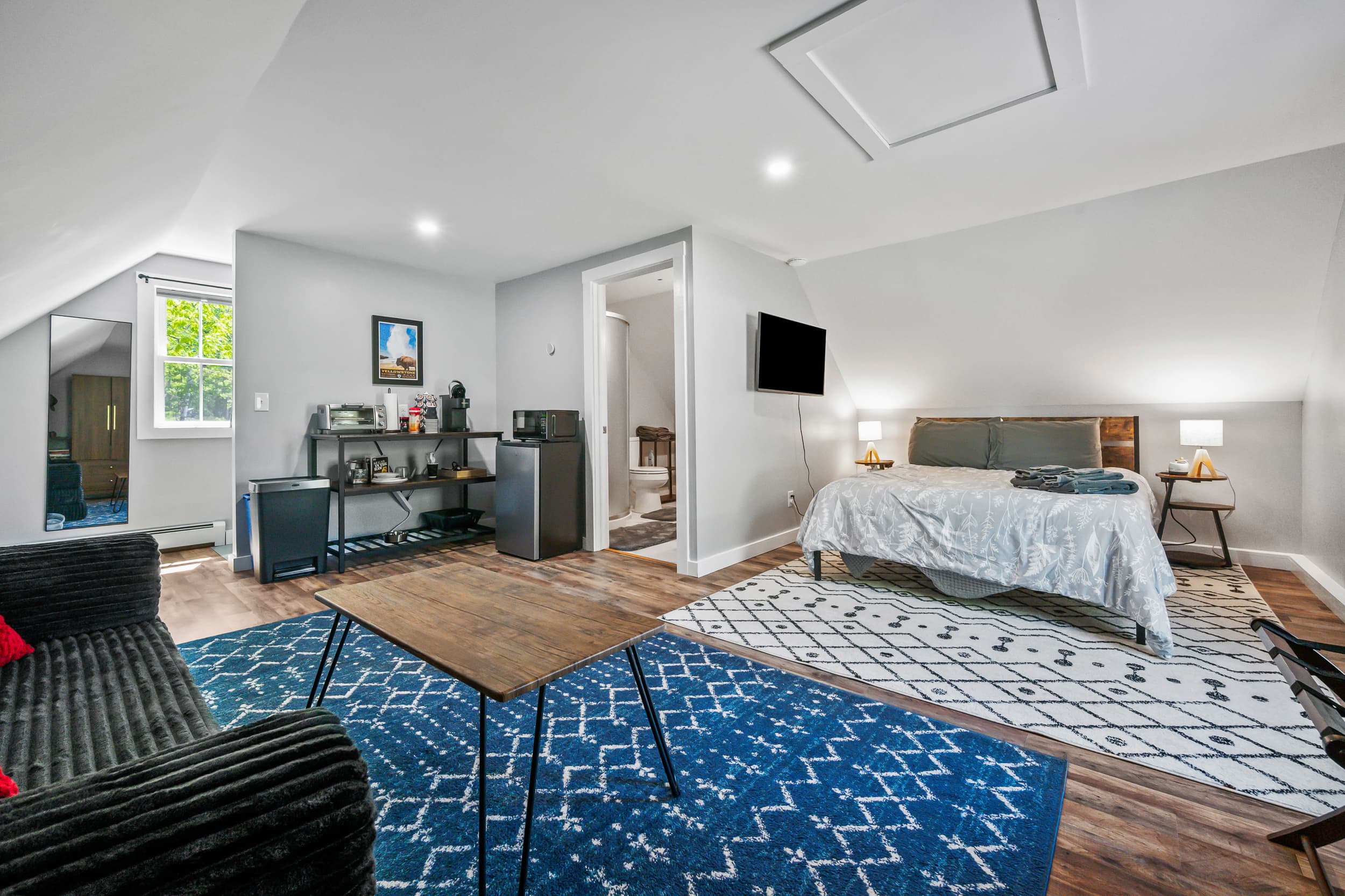 A very spacious private studio.