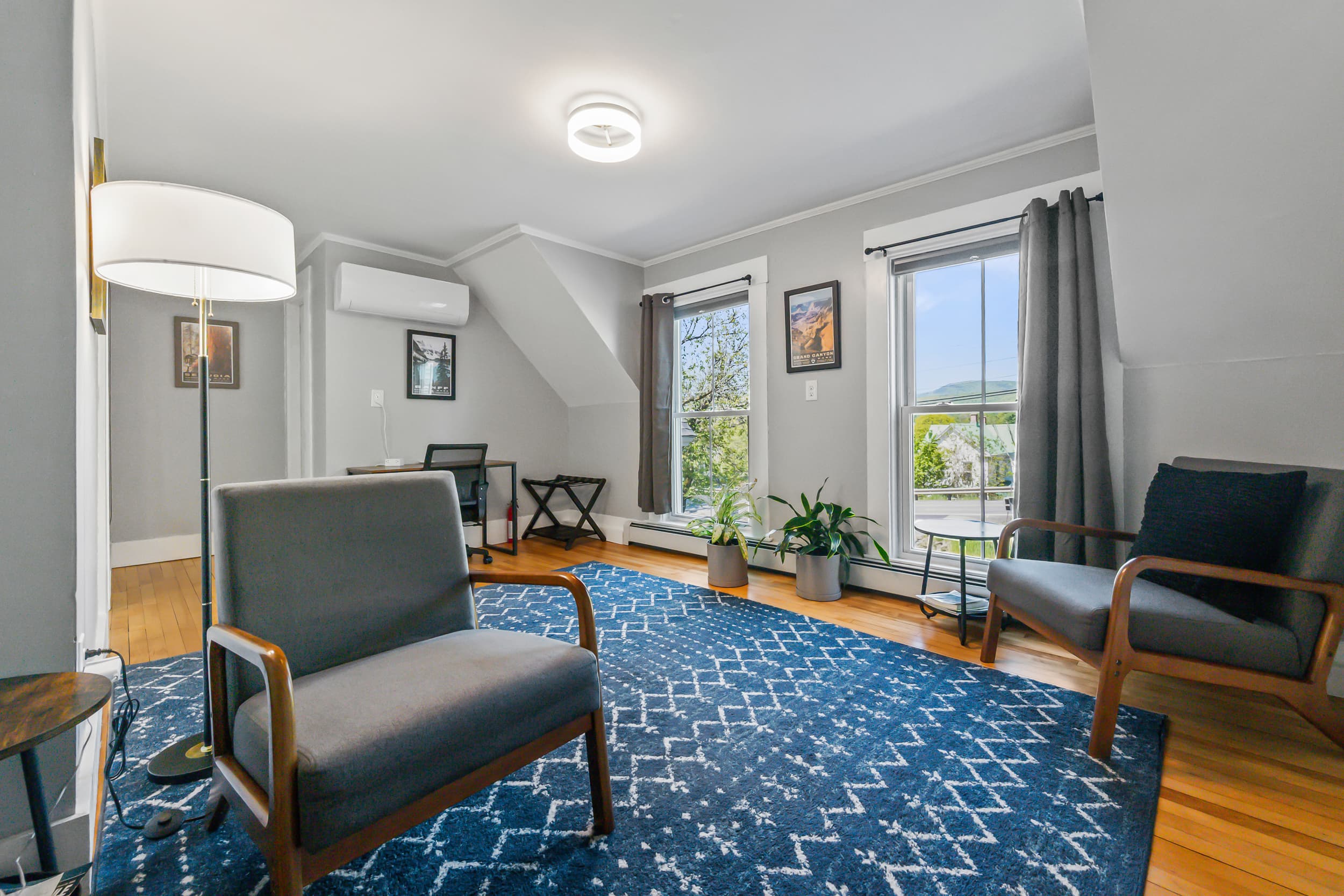 Space to work remotely and relax.